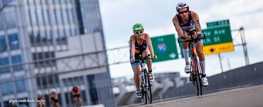 Two Bikers on the race course