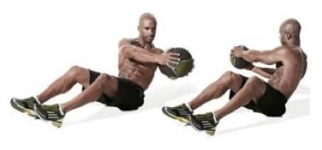 medicine ball russian twists