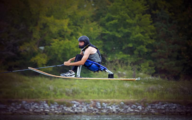 Connor Poggetto water ski jumping