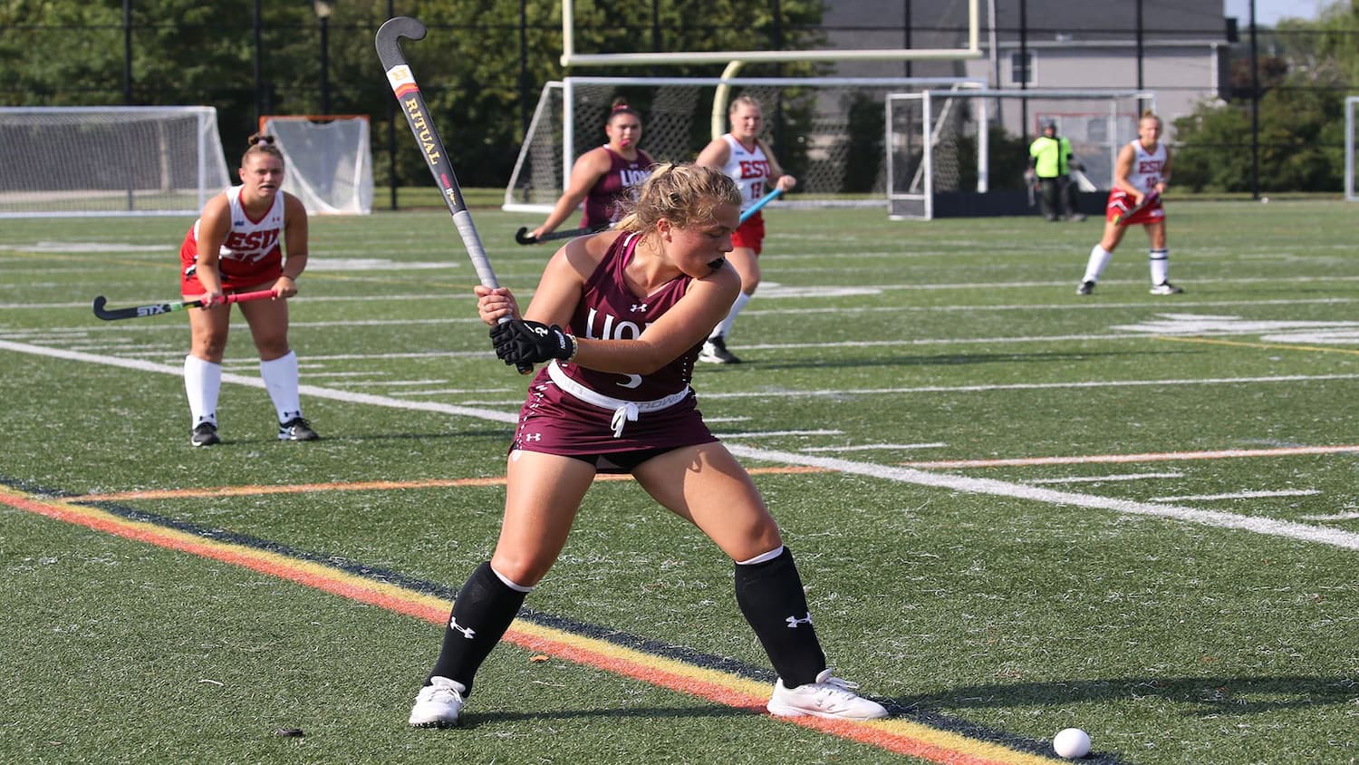A Molloy student-athlete gears up to take a hit
