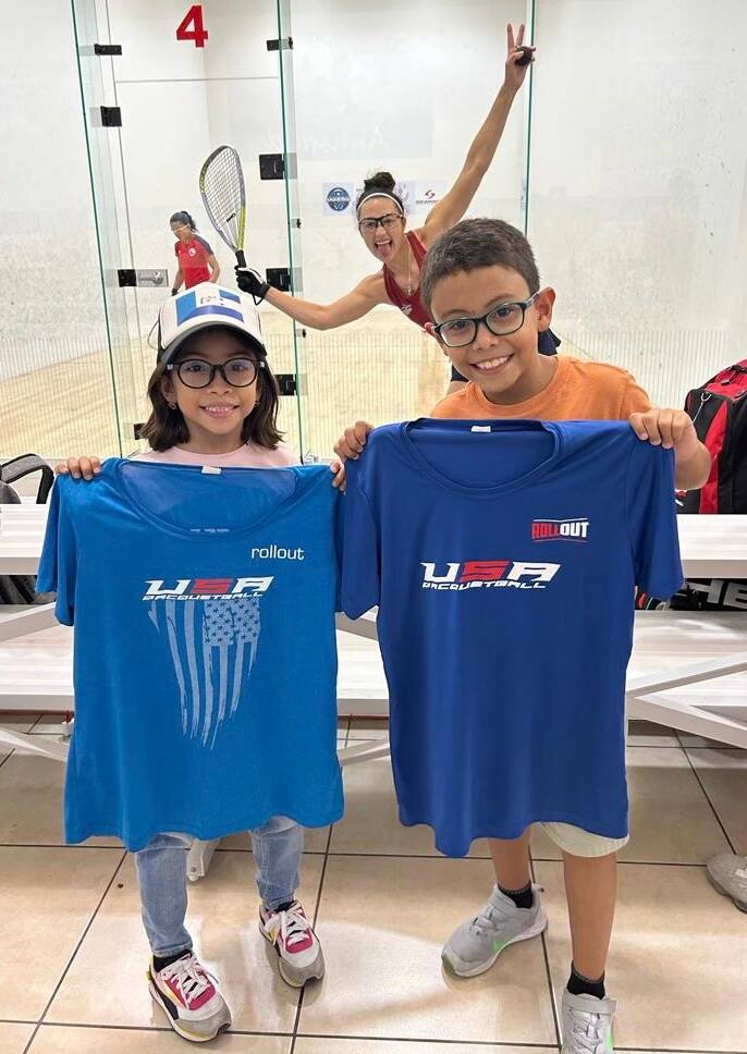 Sebastian and Valentina Cardona from Honduras at the 2023 Pan American Racquetball Championships