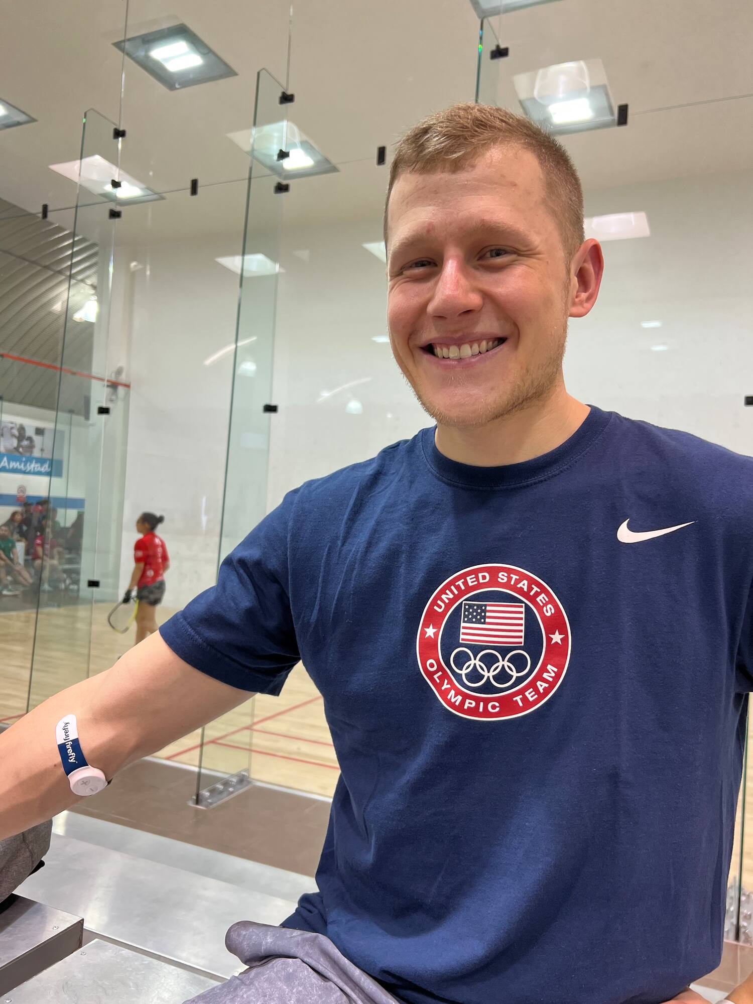 Sam Bredenbeck at the 2023 Pan American Racquetball Championships
