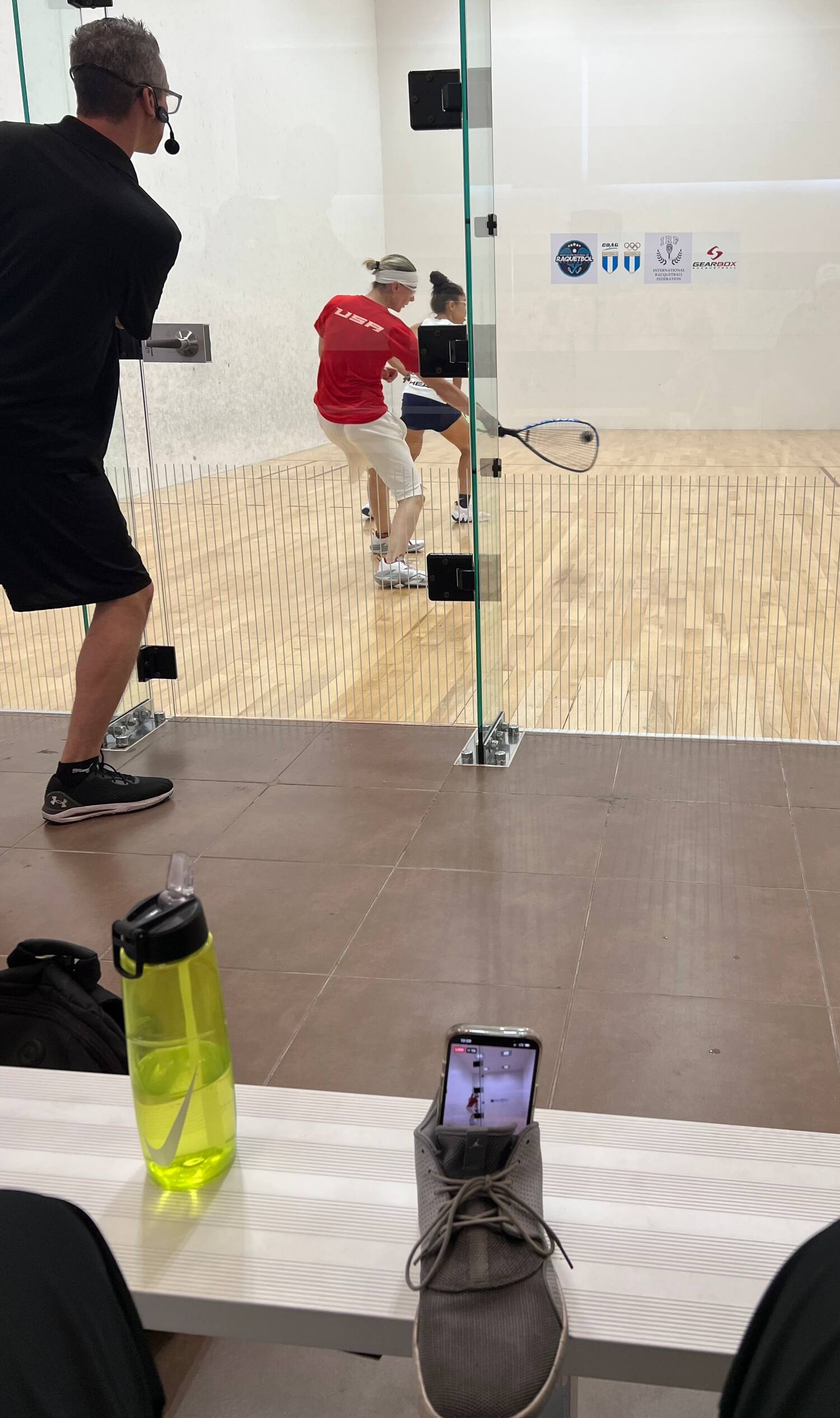 Rhonda Rajsich vs. Paola Longoria at the Pan American Racquetball Championships (PARC)