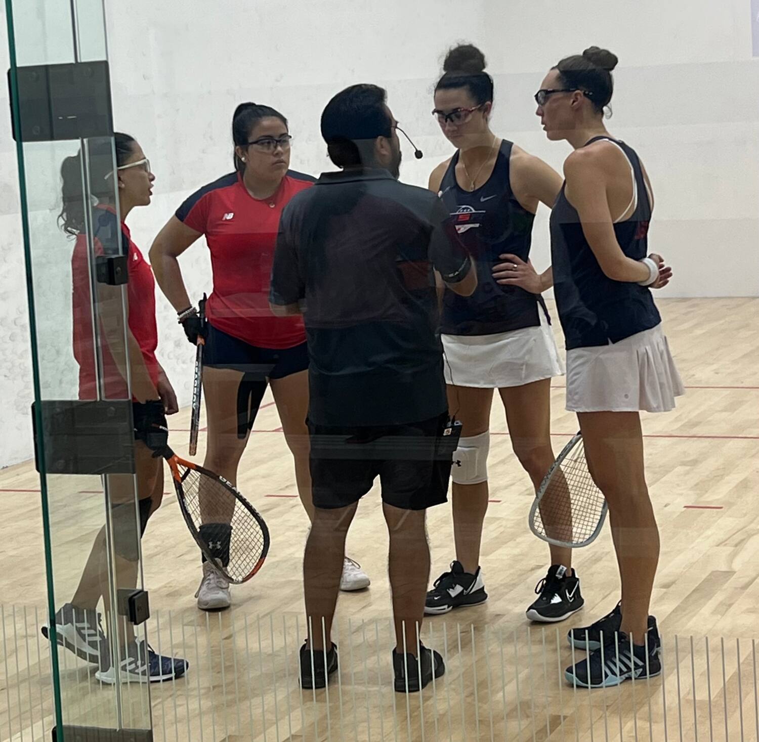 Women's Doubles action at the XXXIV Pan American Racquetball Championships