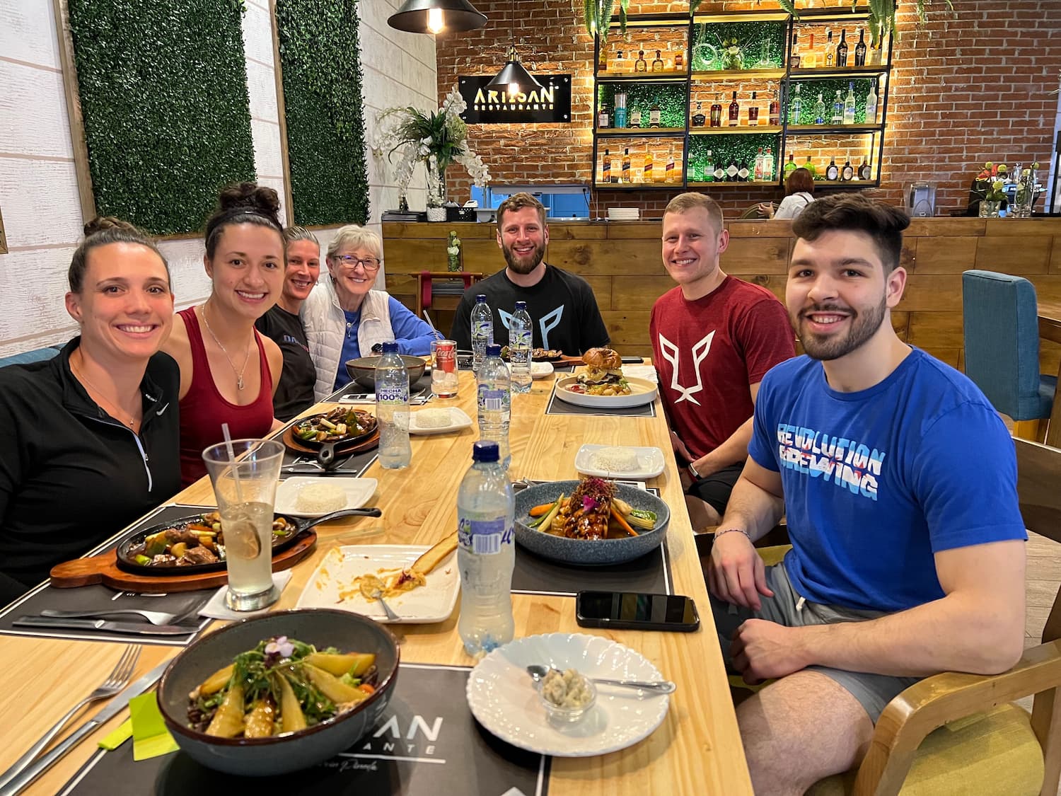 Team Dinner at the XXXIV Pan American Racquetball Championships