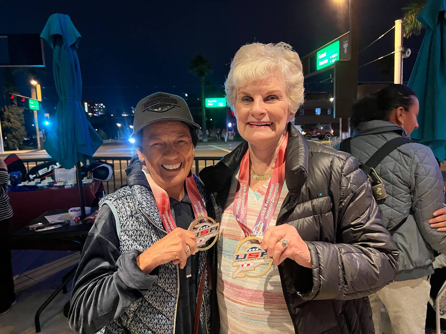 Women's 80 + Doubles Championships Marquita Molina & Mildred Gwinn