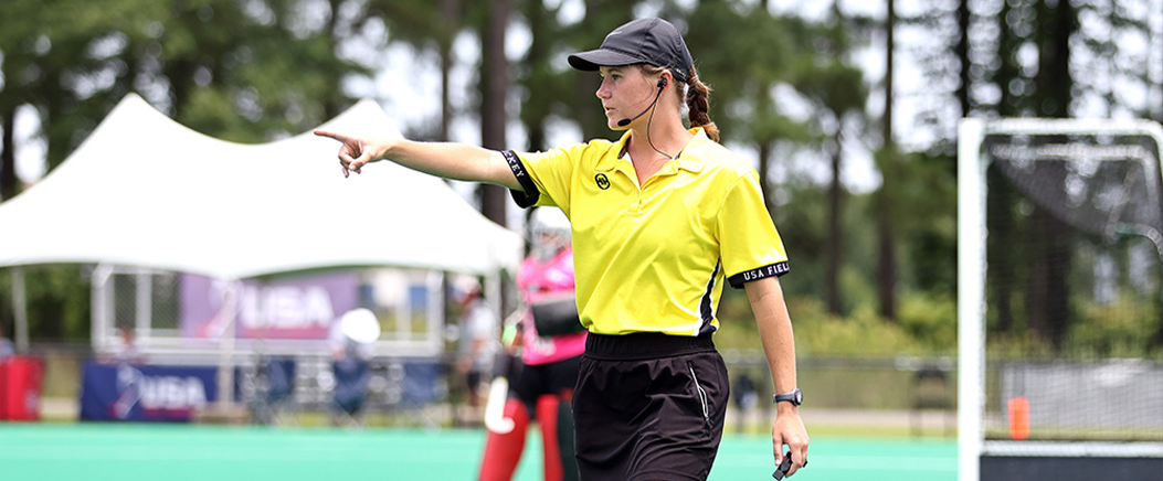 Field hockey umpires worked with AXIWI at European Championship