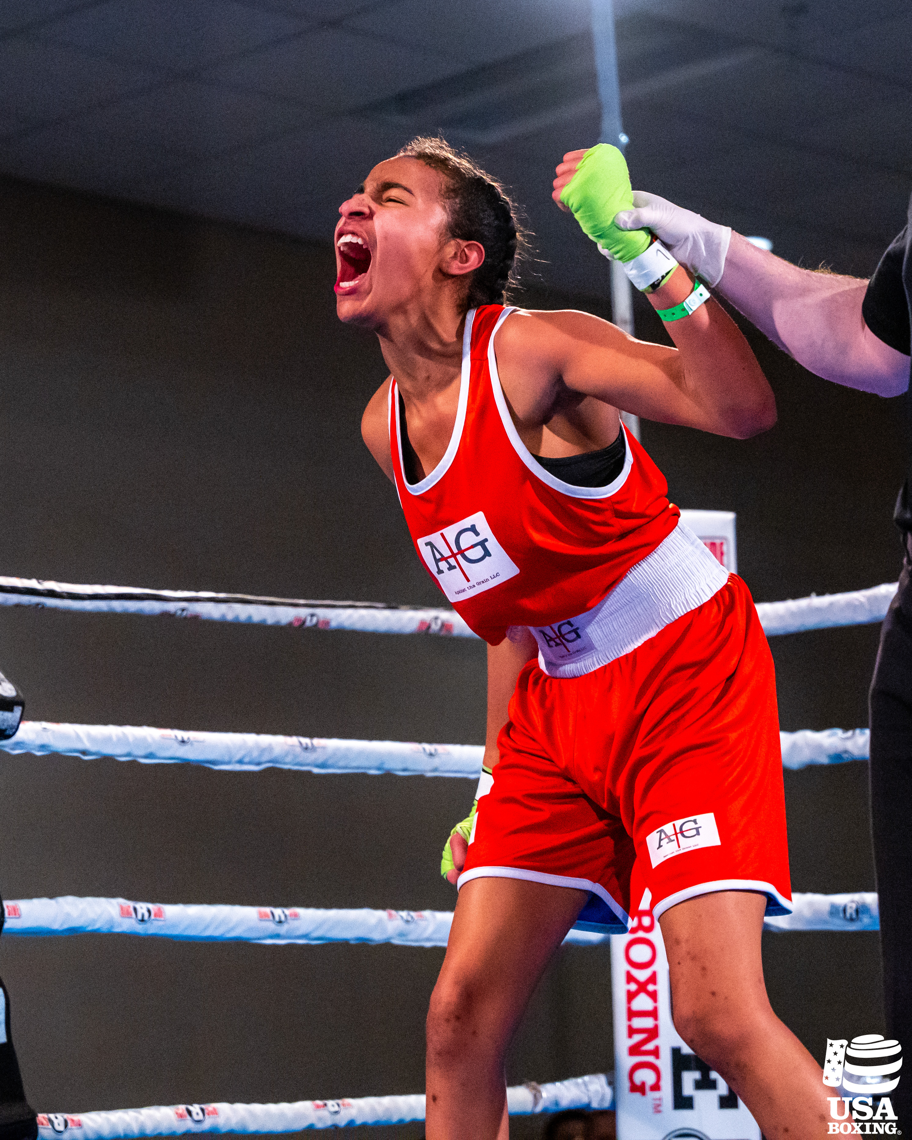 African american woman boxer hi-res stock photography and images