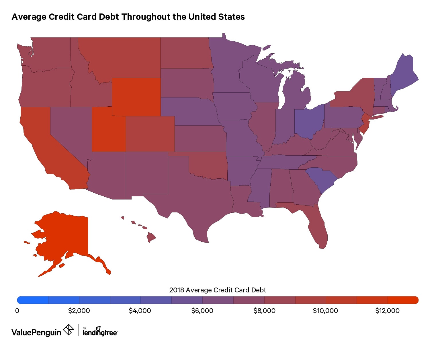Average Credit Card Debt In America 2018 Valuepenguin
