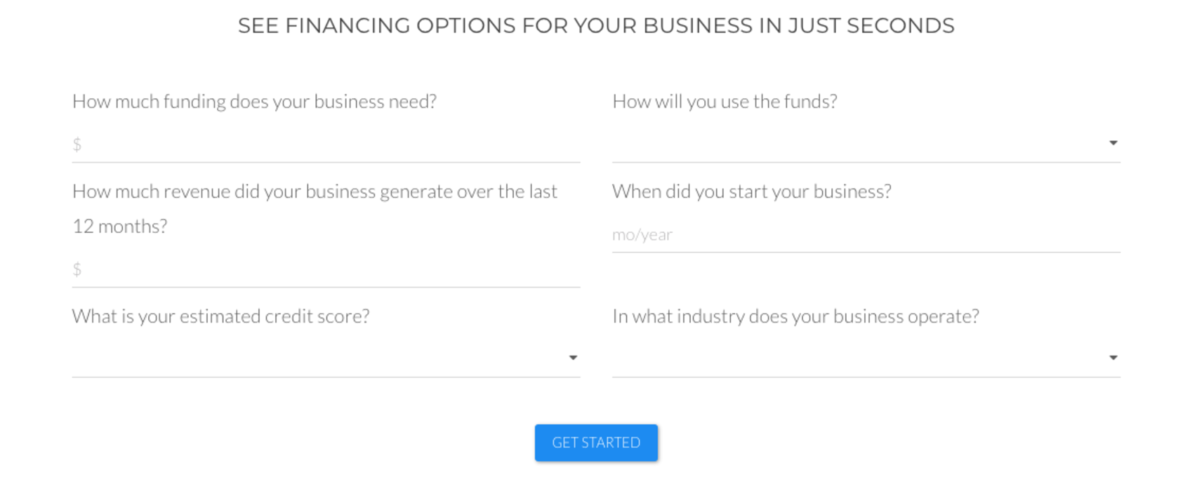 Credibility Capital Small Business Loan Application