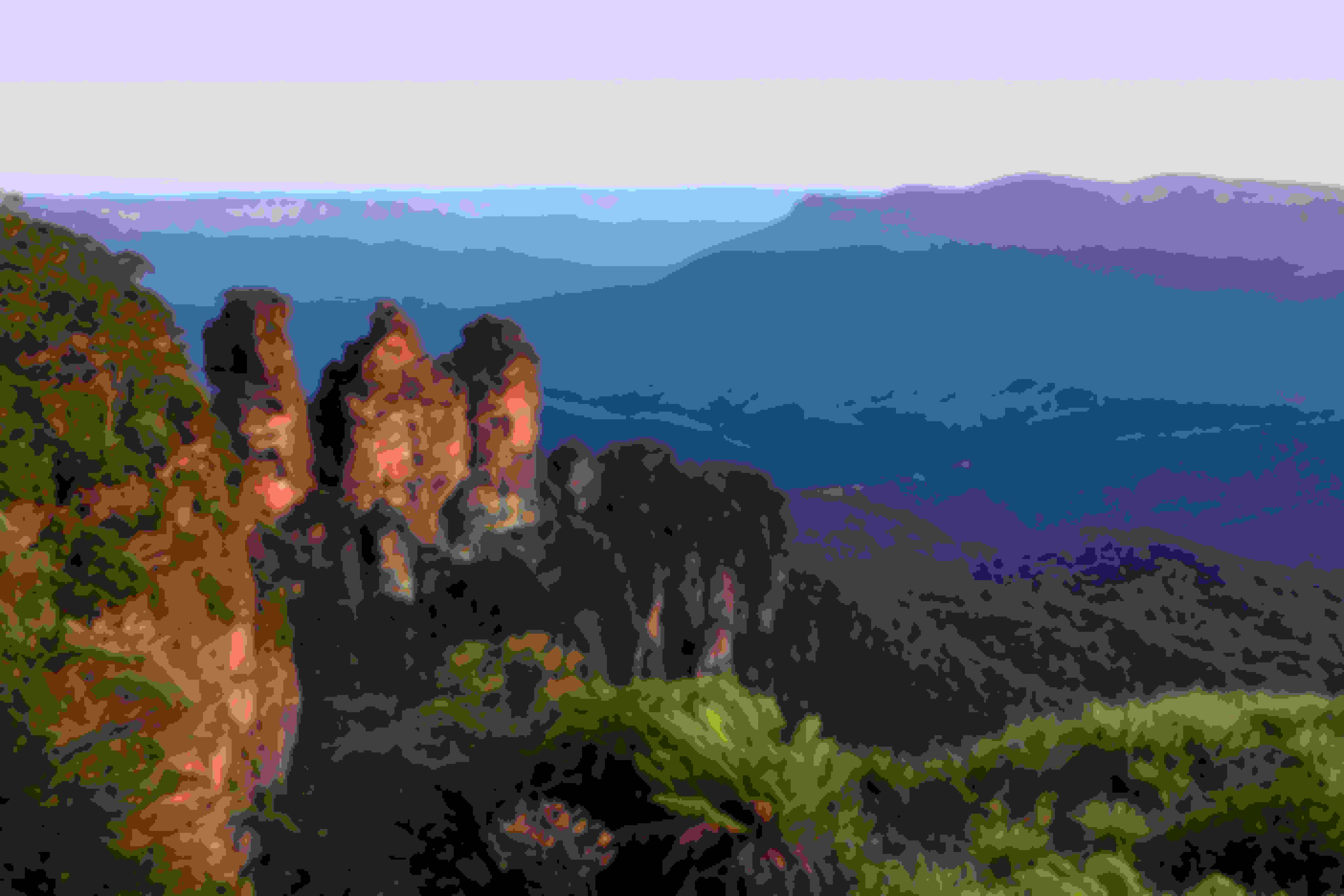 Three Sisters Rock formation in Blue Mountains National Park