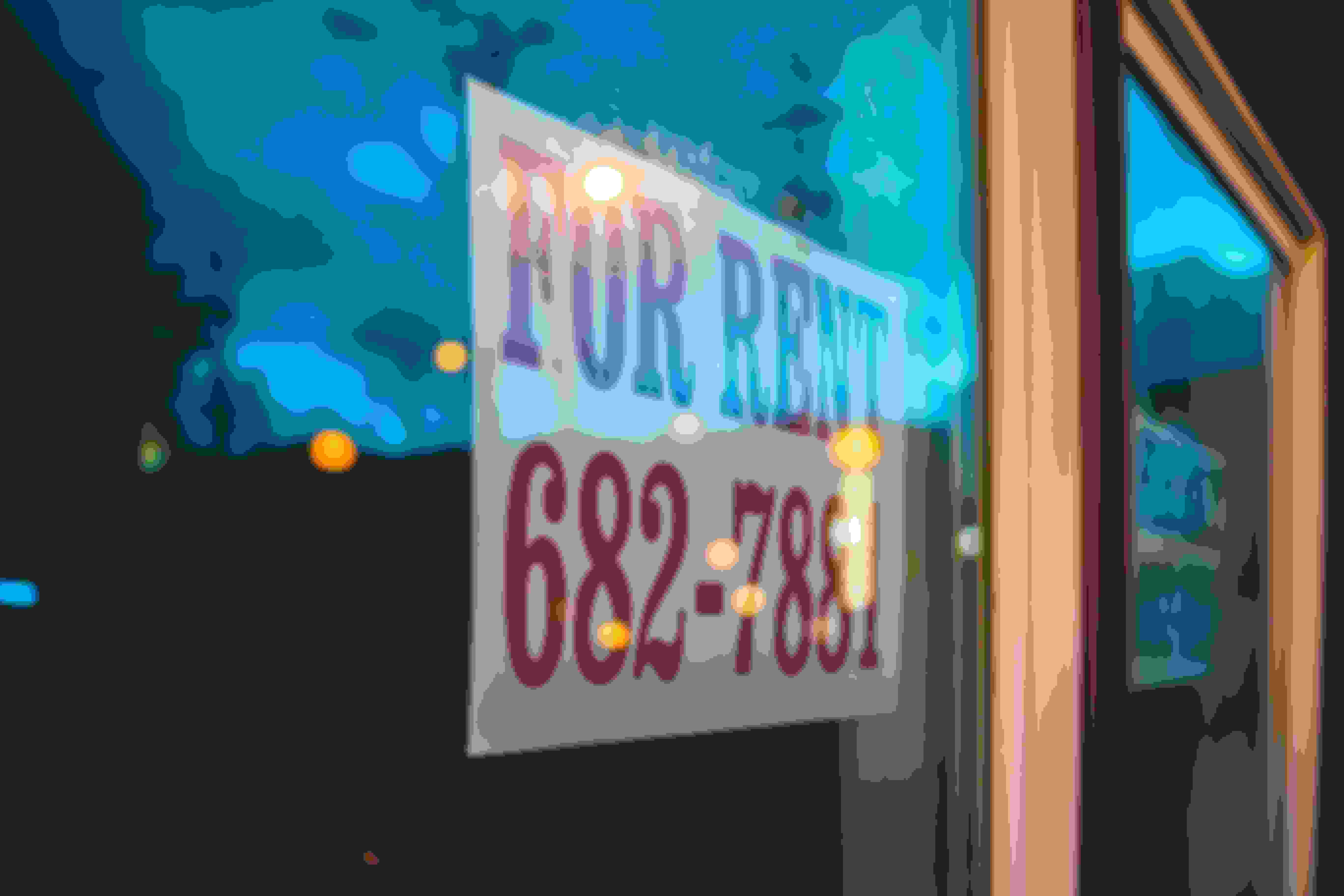 for rent sign