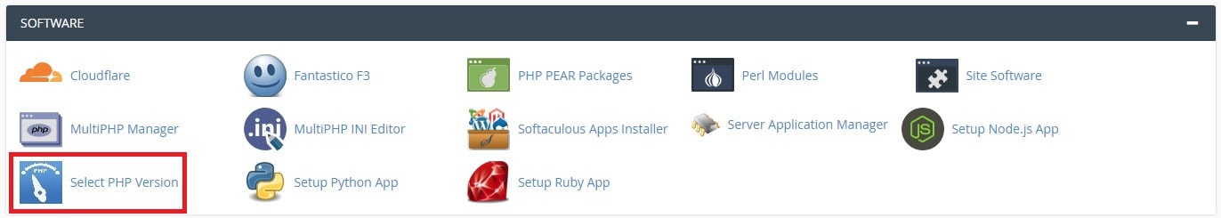 select php version cpanel - Sửa lỗi Database backup failed because memory is exhausted select php version