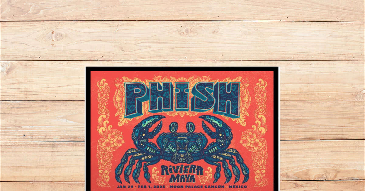 Phish Jan 29Feb 1 2025 Moon Palace Cancun Mexico Tour Poster Viralstyle