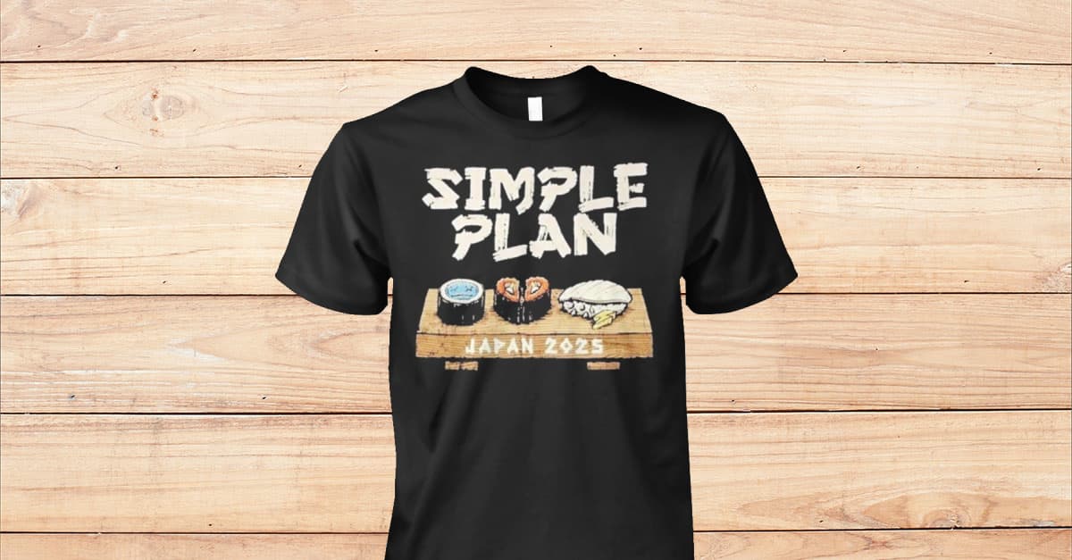 Simple Plan Japan Tour 2025 List Sushi Sweet Shirt - Viralstyle