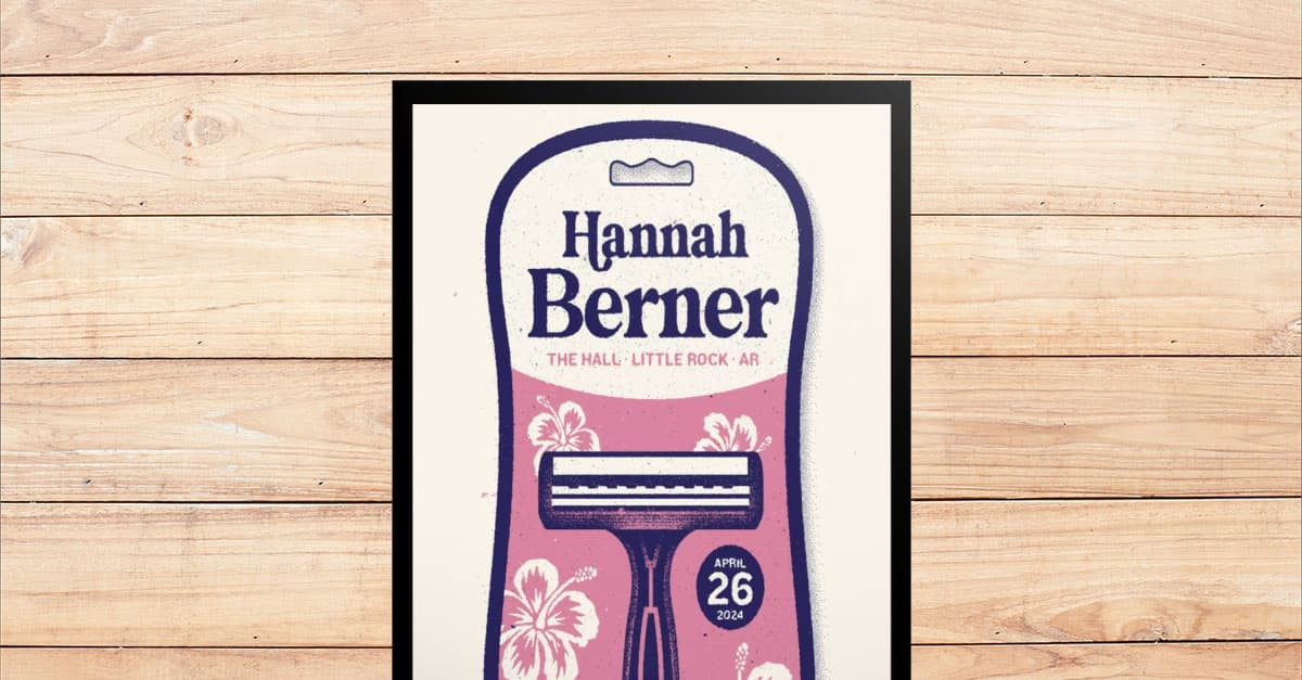 Hannah Berner Little Rock The Hall Apr 26 2024 Event Poster Viralstyle