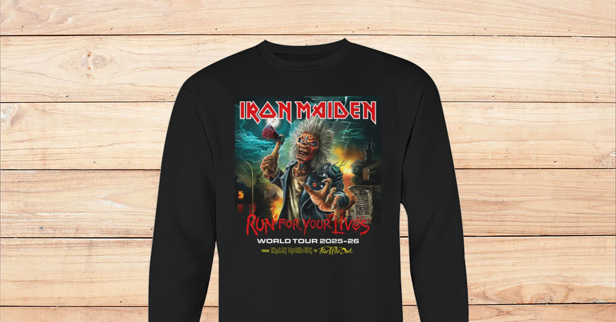 IRON MAIDEN Run For Your Lives World Tour 2025 Shirt Viralstyle