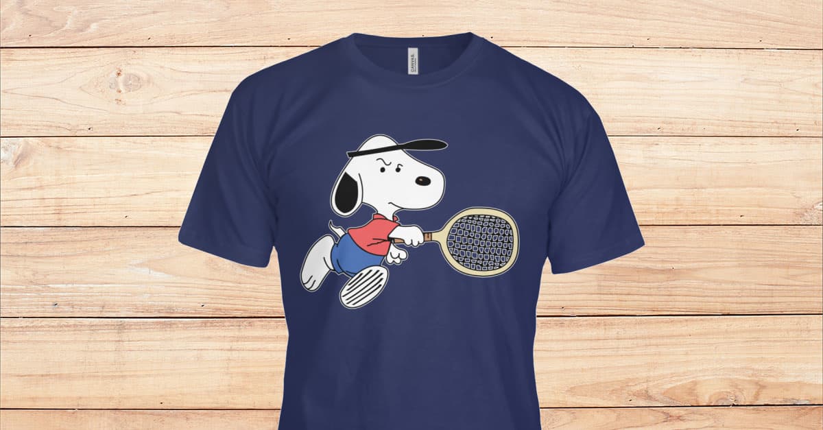Snoopy T Shirts , Snoopy Tennis T Shirt - Viralstyle