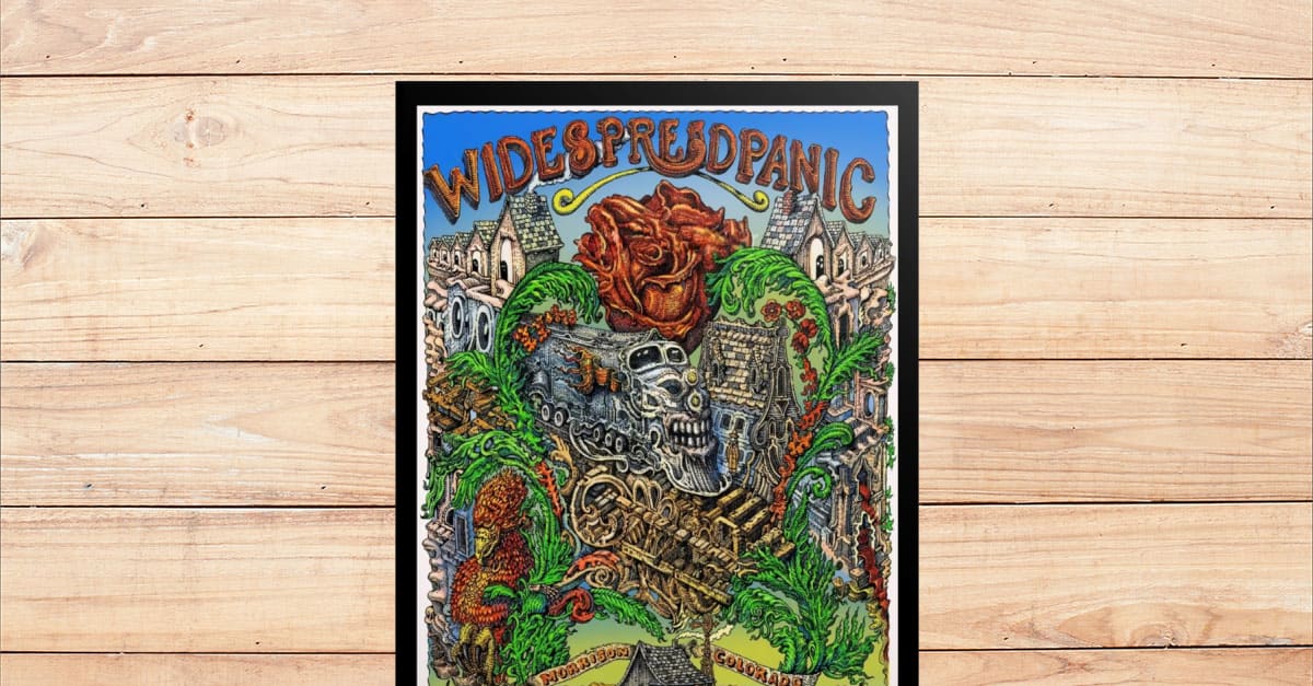 Widespread Panic June 2123 2024 Red Rocks Amphitheatre CO Poster