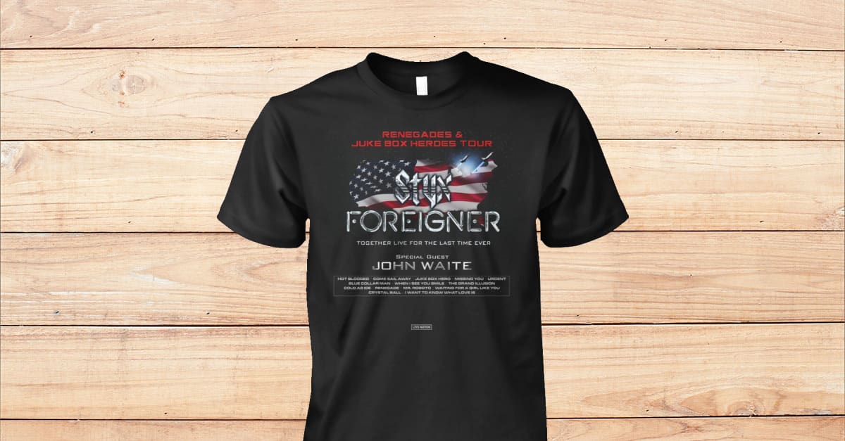 Foreigner and Styx US Tour 2024 Shirt Viralstyle