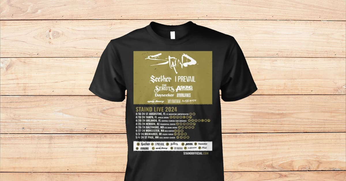 Staind Spring 2024 U.S. Tour 2024 Shirt Viralstyle