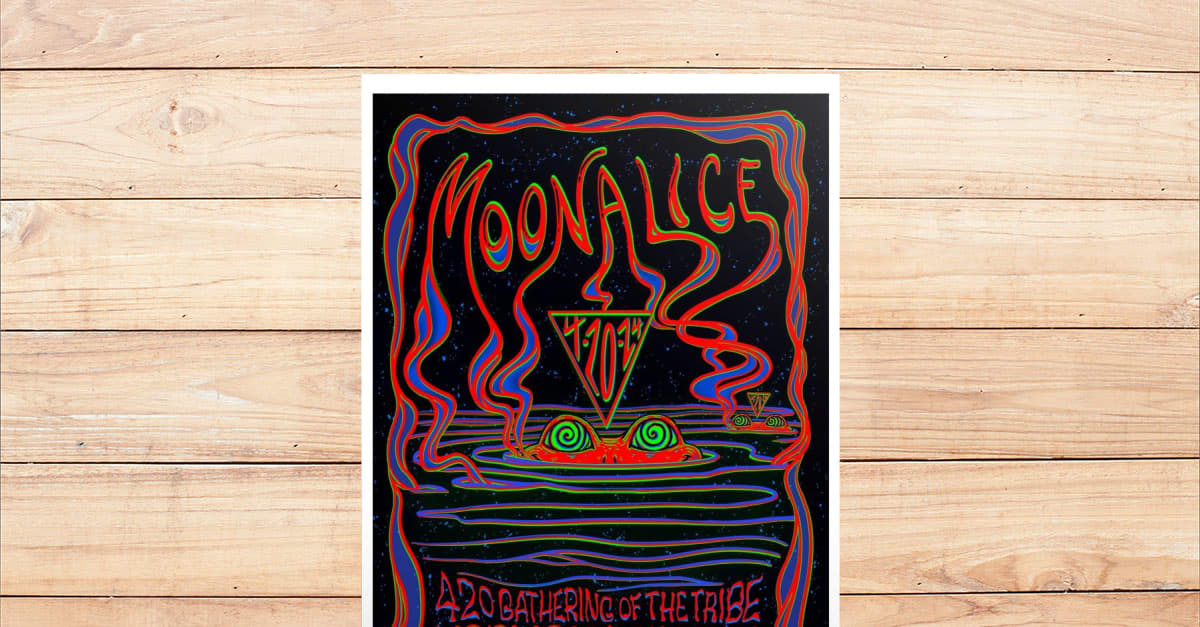 Moonalice April 20 2024 HopMonk Sebastopol Sebastopol CA Poster