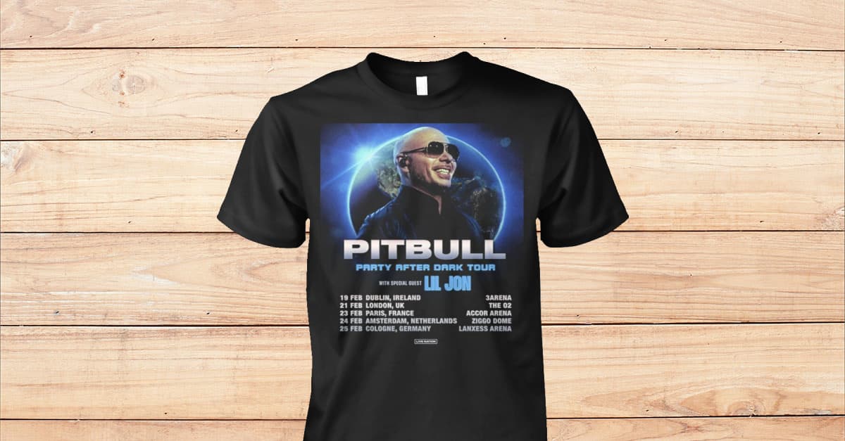 Pitbull announces 2025 European Party After Dark Tour Shirt Viralstyle