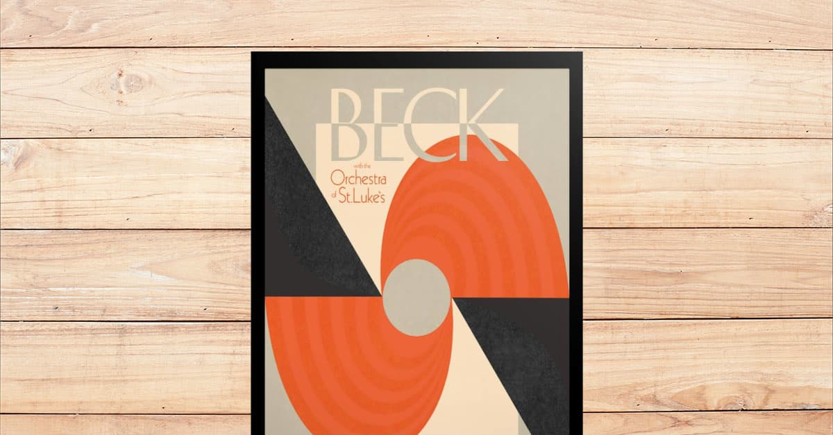 $0 ship! BECK Japan PROMO flyer MINI poster 2007 tour MORE