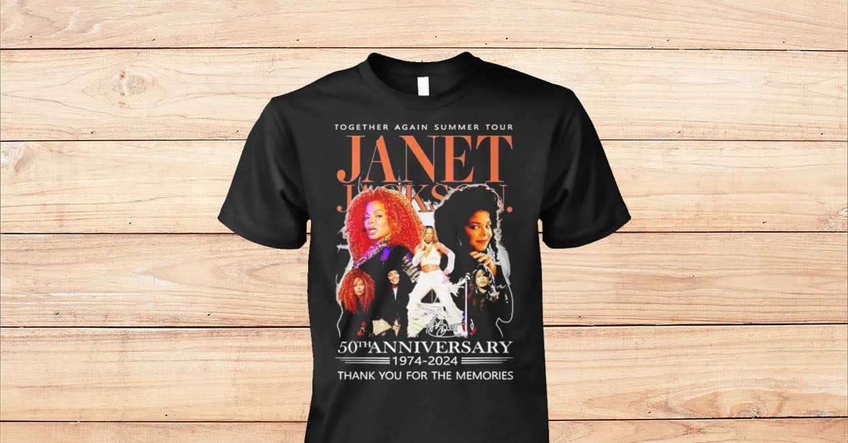 Together Again Summer Tour Janet Jackson 50th Anniversary 1974 - 2024 Shirt