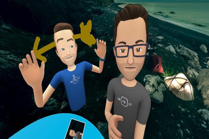 Selfie in Facebook Spaces