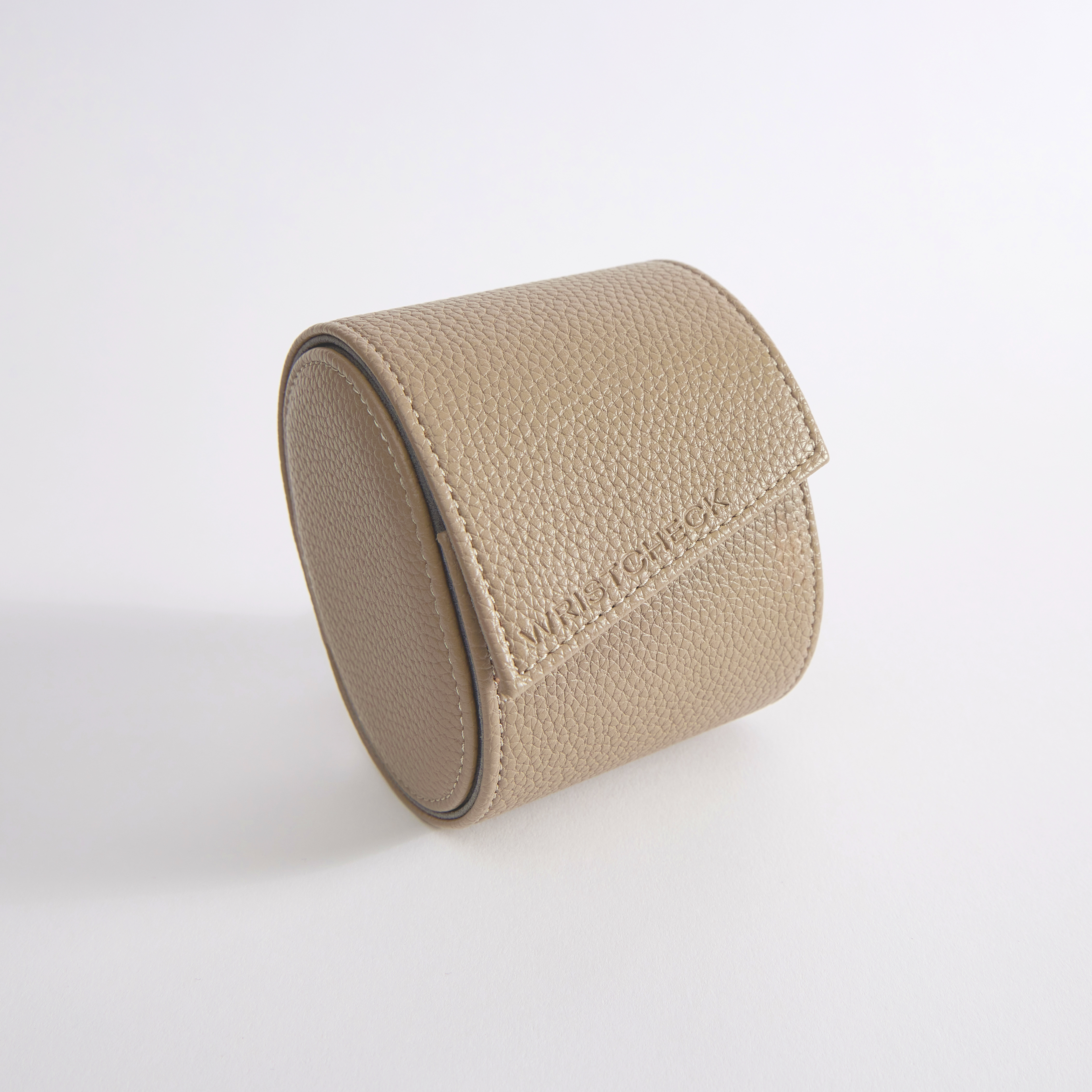Wristcheck Single Watch Roll In Beige Product Image 1