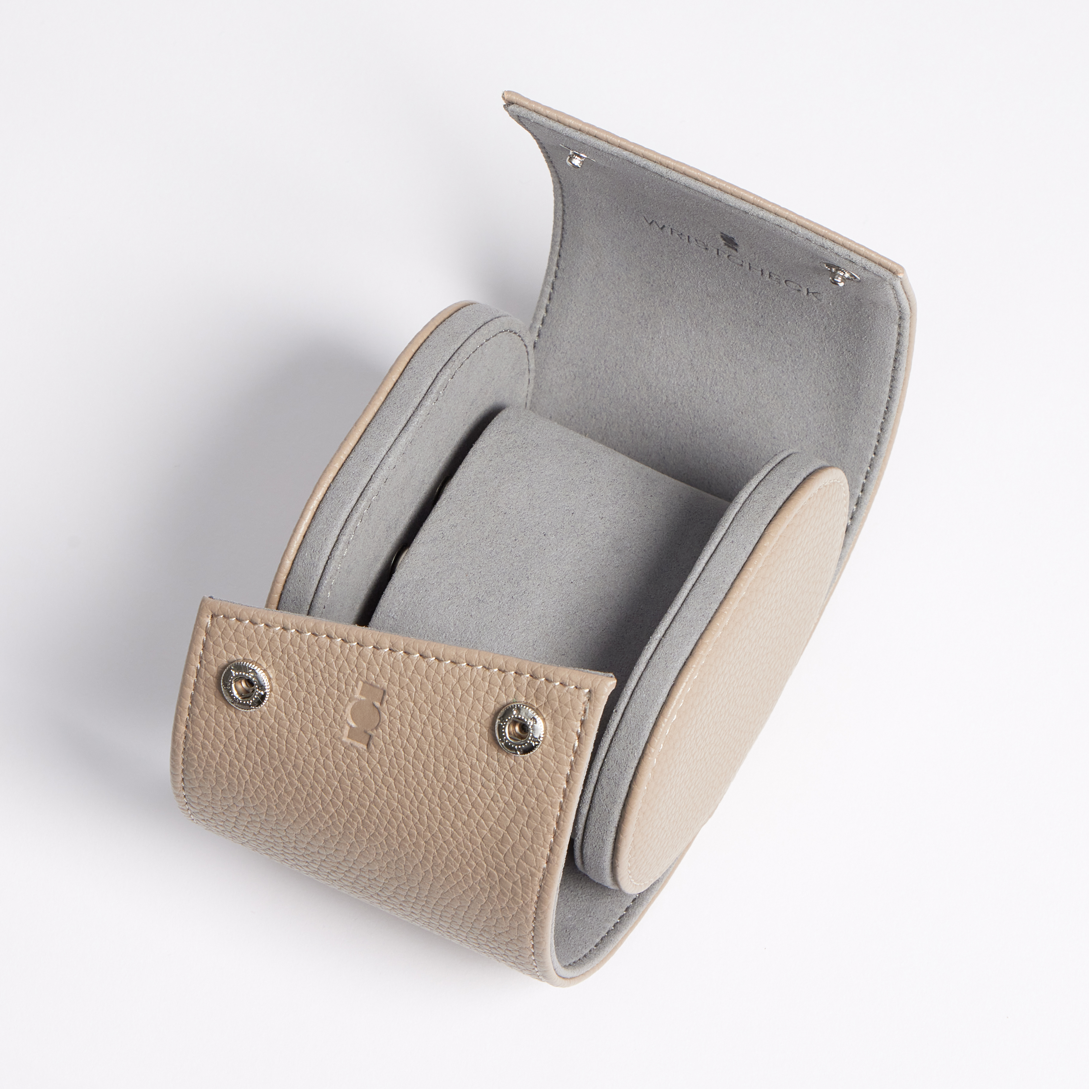 Wristcheck Single Watch Roll In Beige Product Image 3