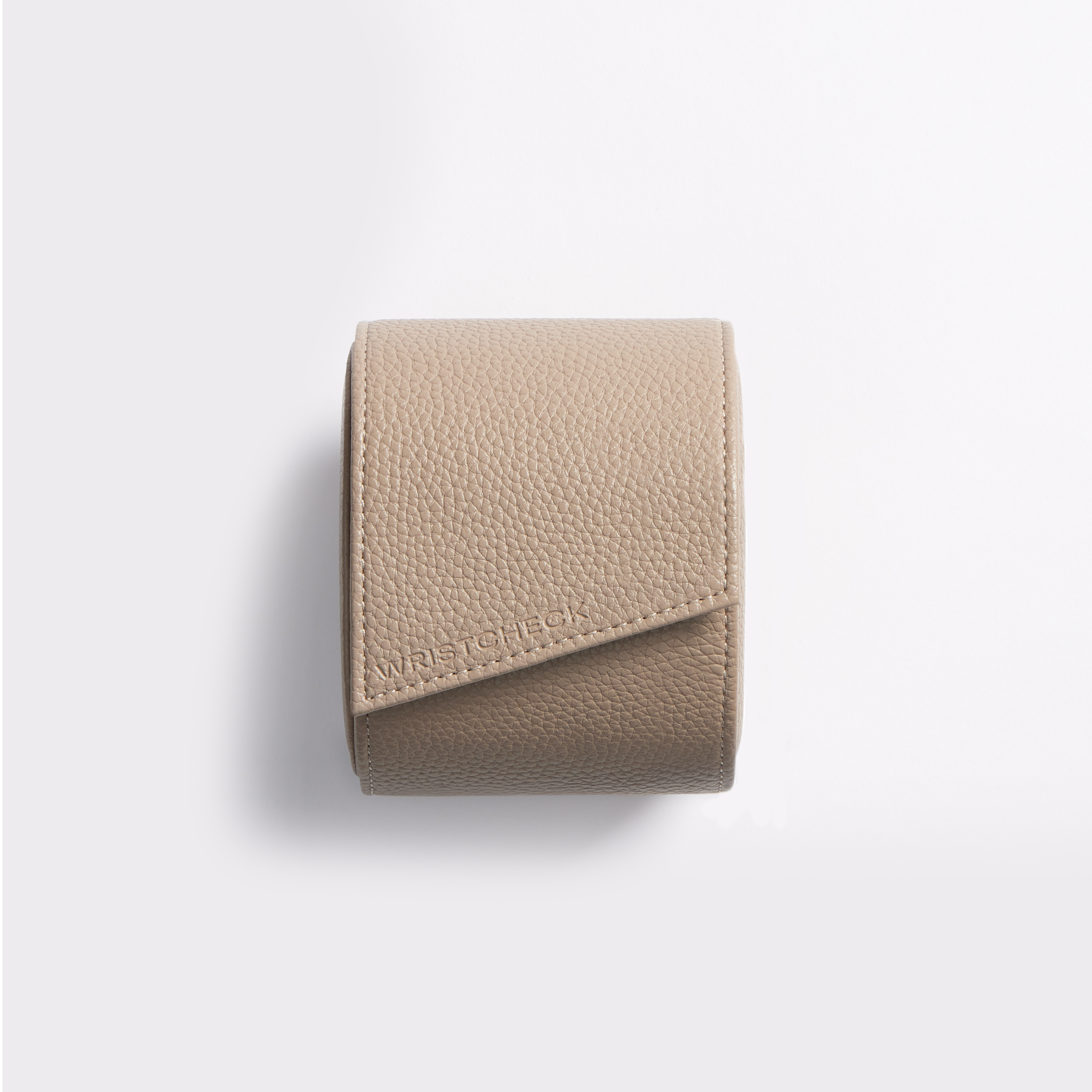 Wristcheck Single Watch Roll In Beige Product Image 6