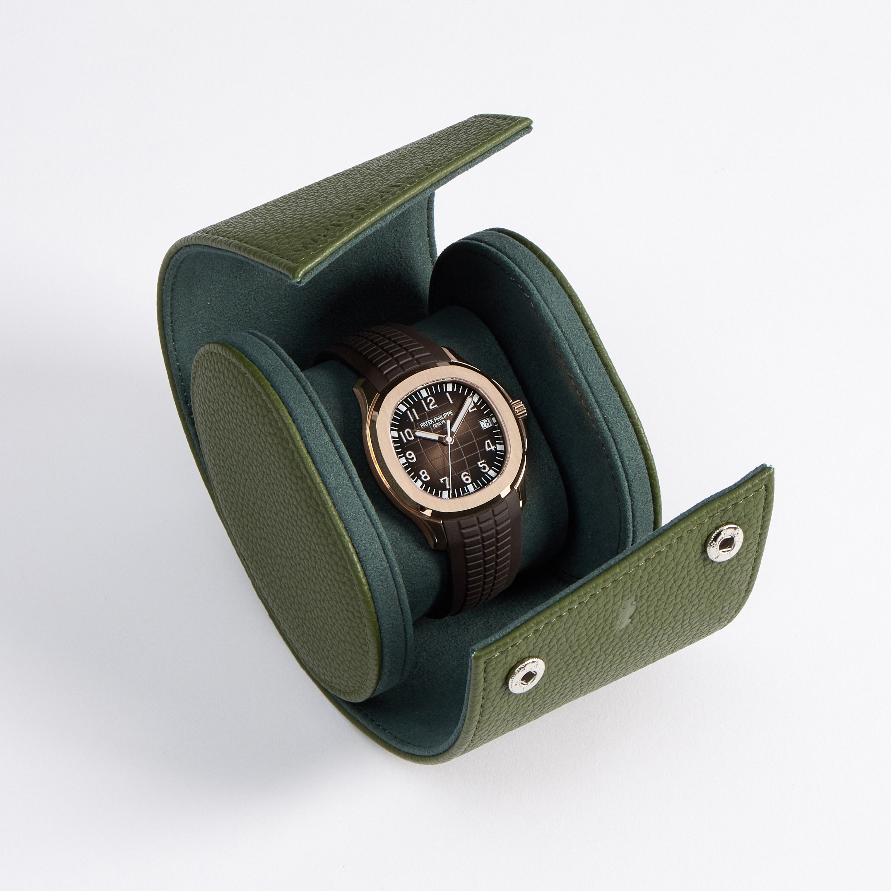 Wristcheck Single Watch Roll In Forest Product Image 2