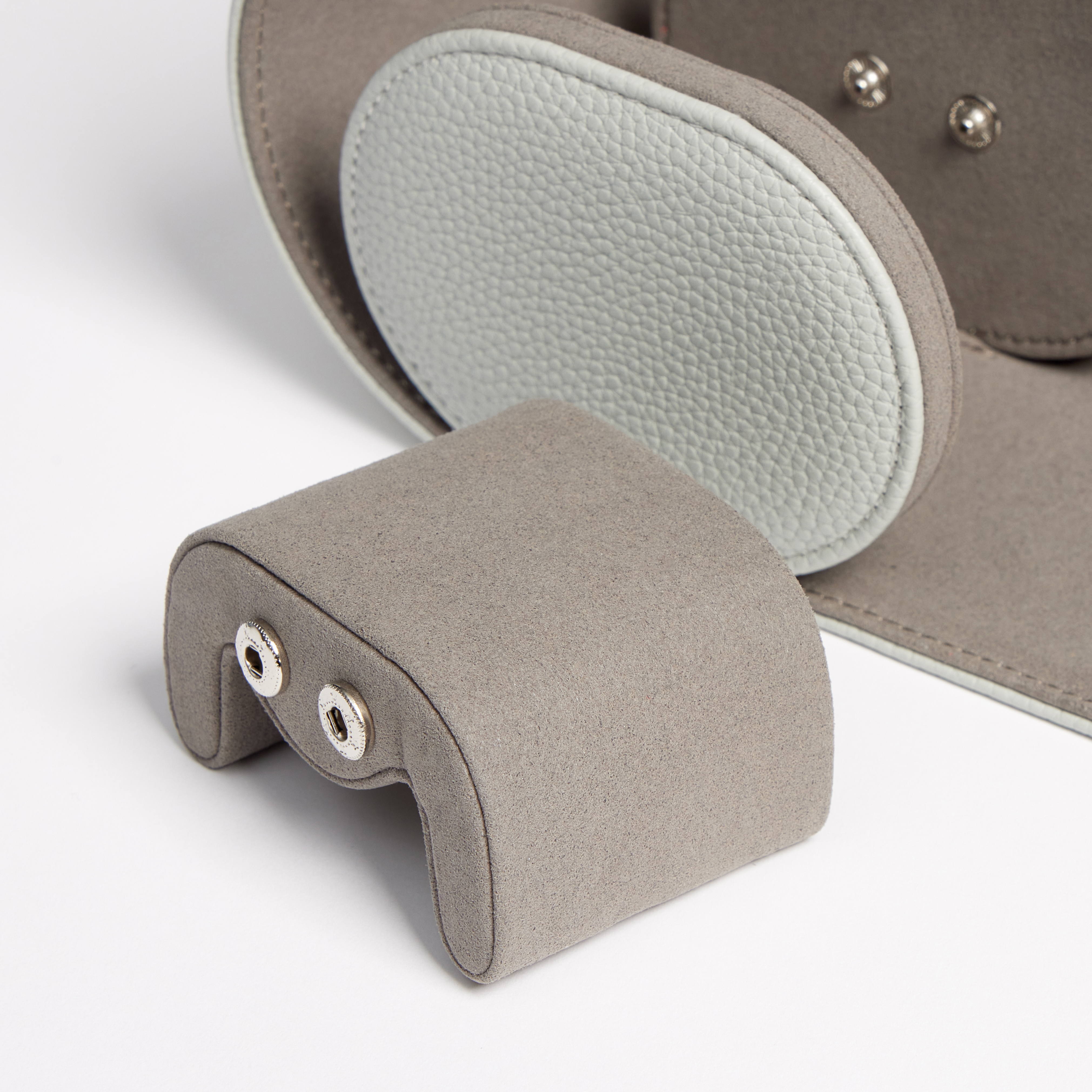 Wristcheck Triple Watch Roll In Grey Product Image 5