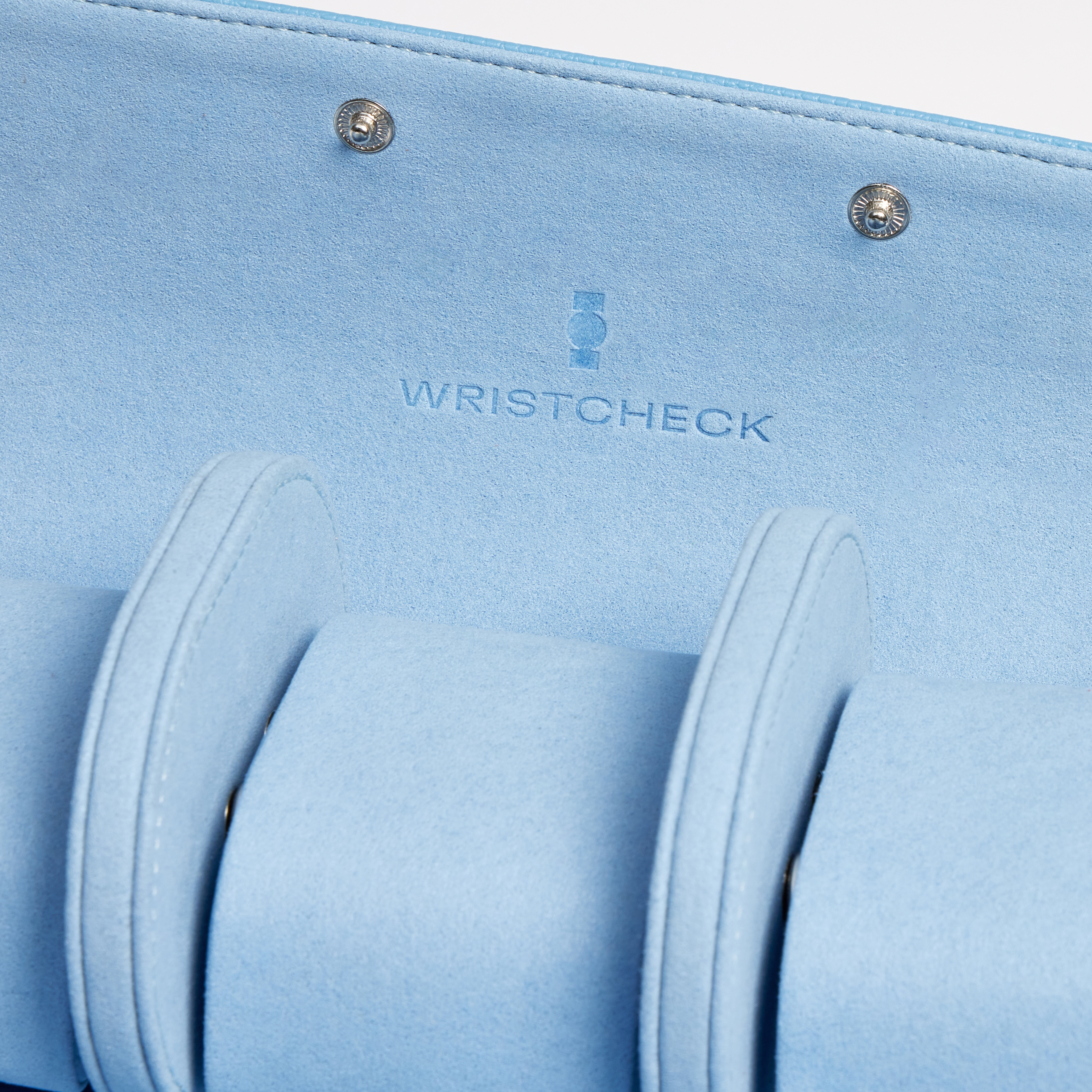 Wristcheck Triple Watch Roll In Blue Product Image 4