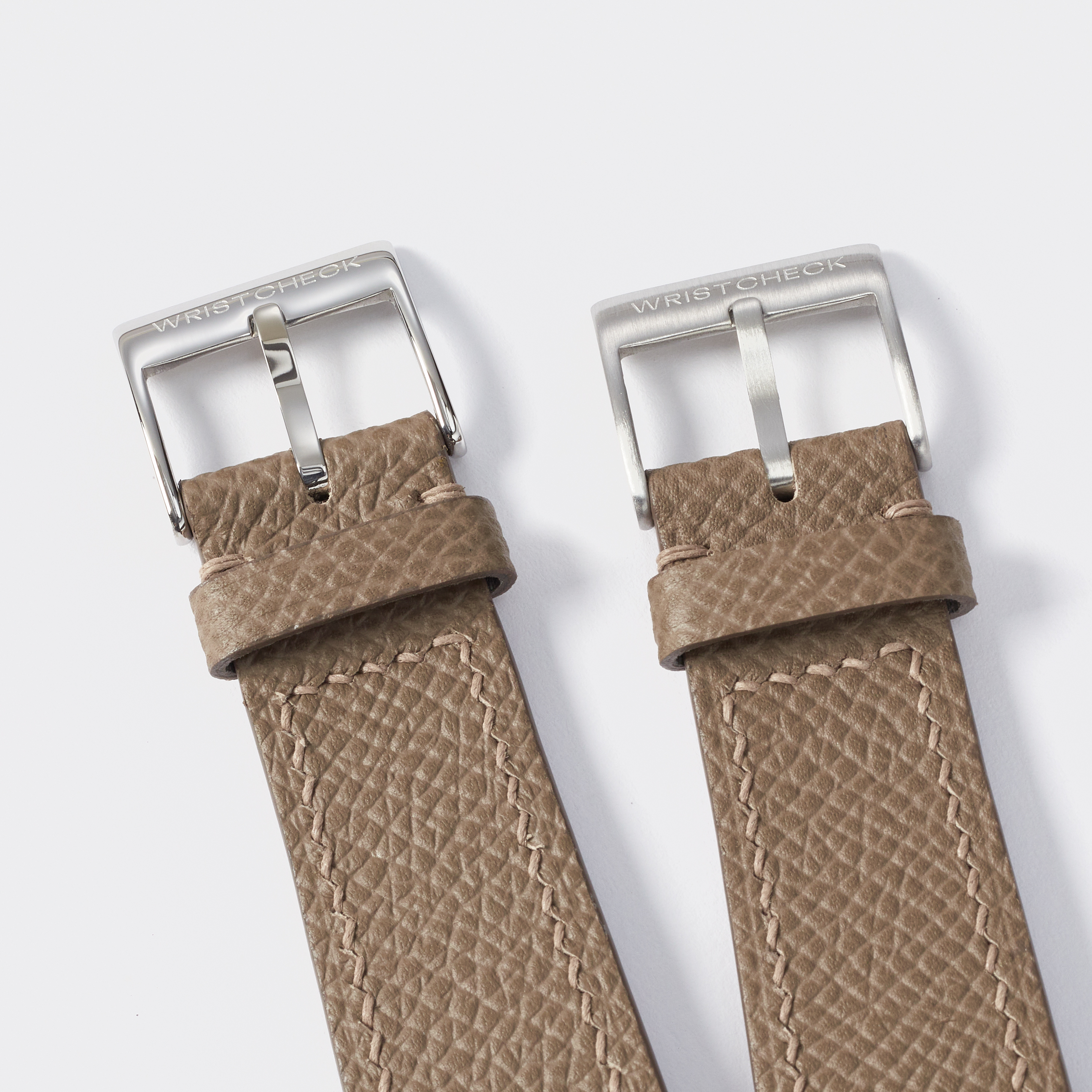 "Strapped for Time" Hand-Stitched Brown Epsom Watch Strap (Made to Order) Product Image 5