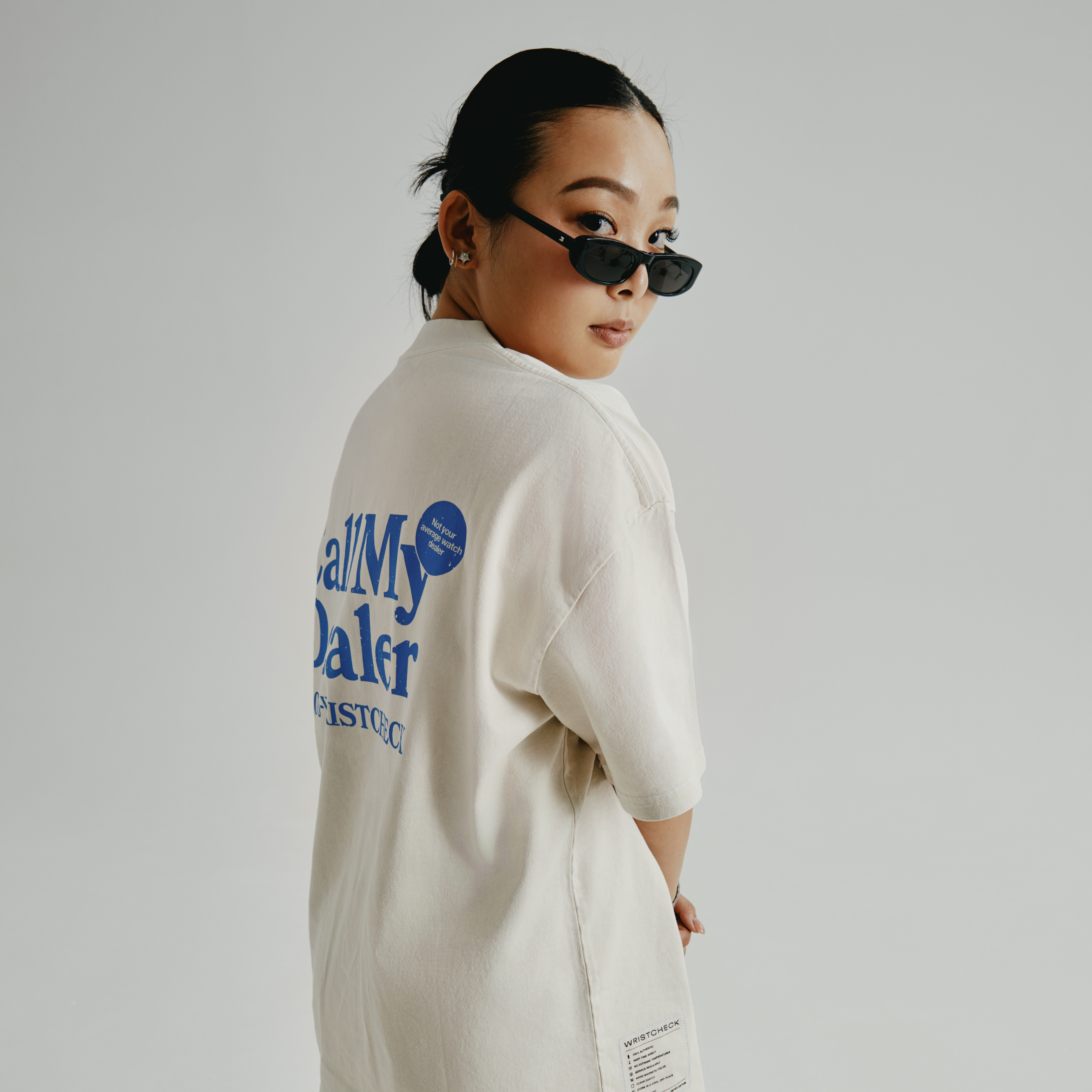 "Call My Dealer" Tee With Sewn-In Watch Cloth Product Image 2