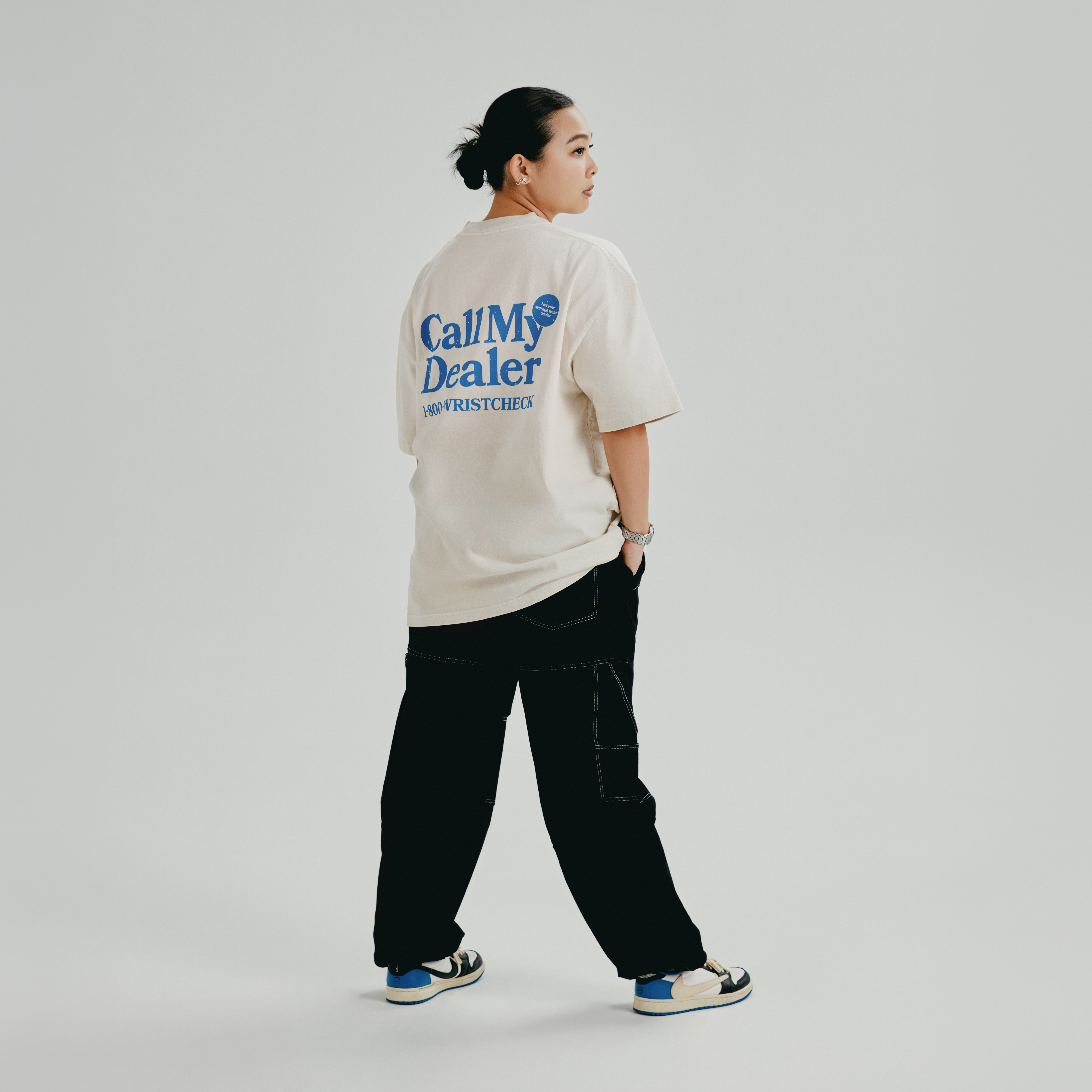 "Call My Dealer" Tee With Sewn-In Watch Cloth Product Image 3
