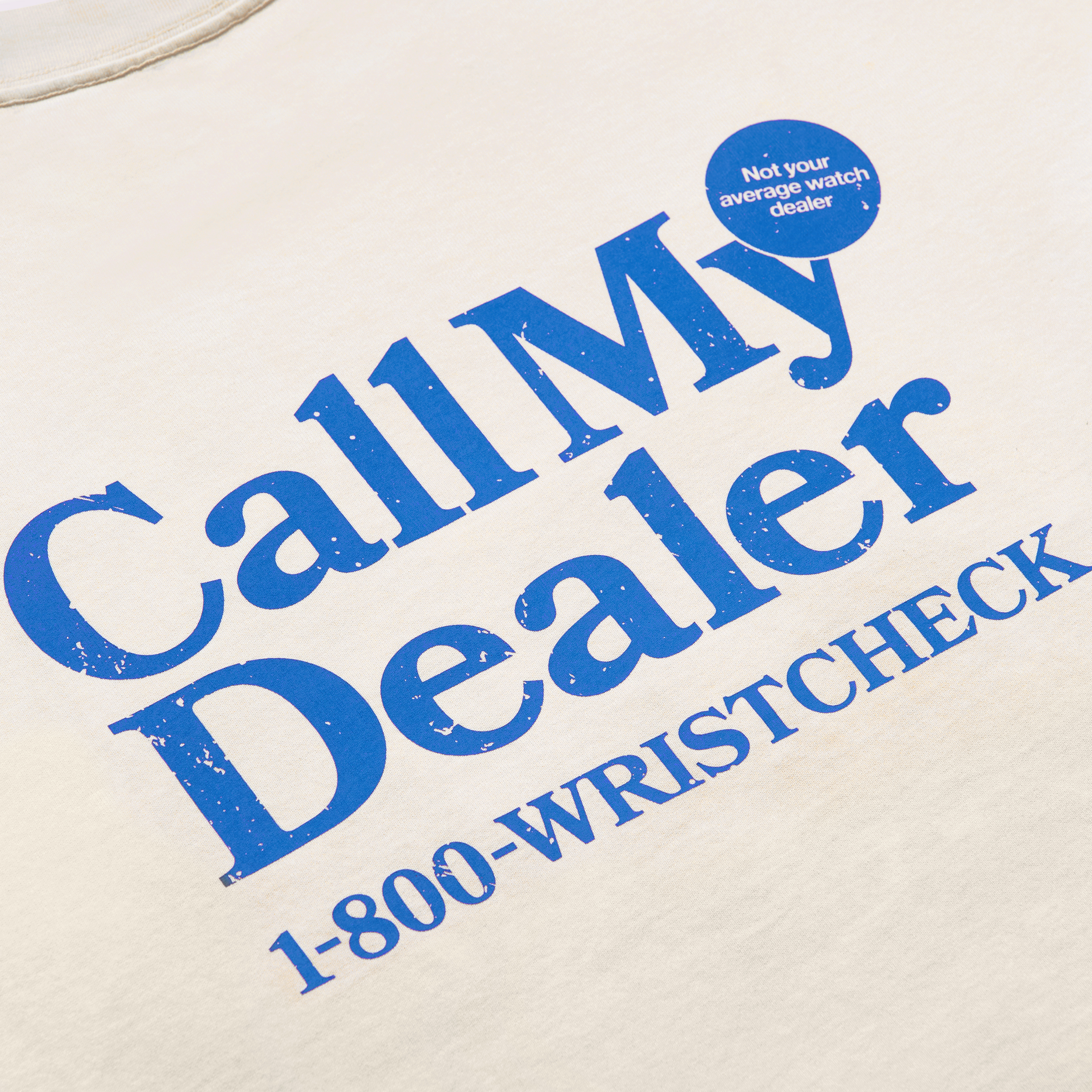 "Call My Dealer" Tee With Sewn-In Watch Cloth Product Image 6