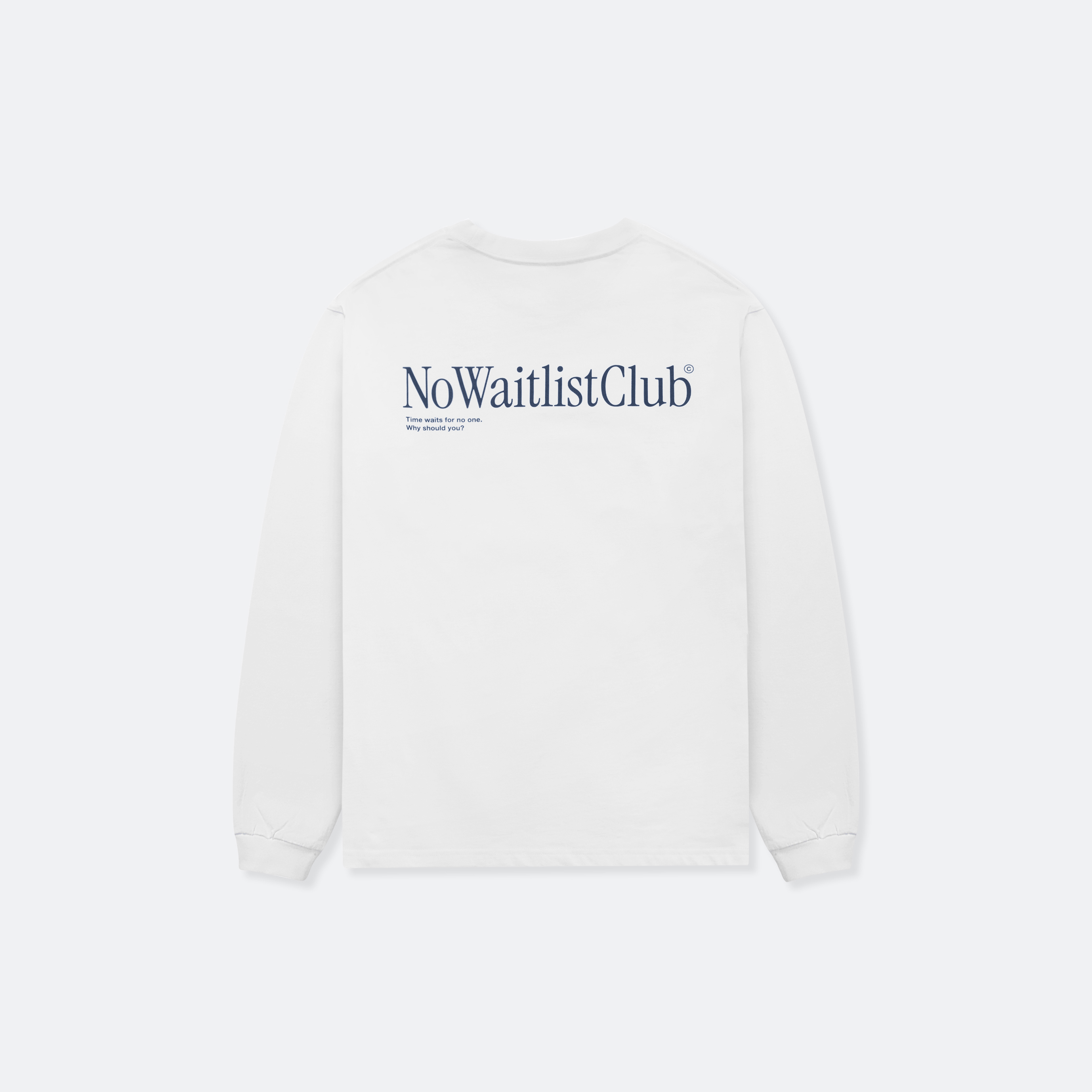 "No Waitlist Club" LS Tee With Sewn-In Watch Cloth Product Image 5