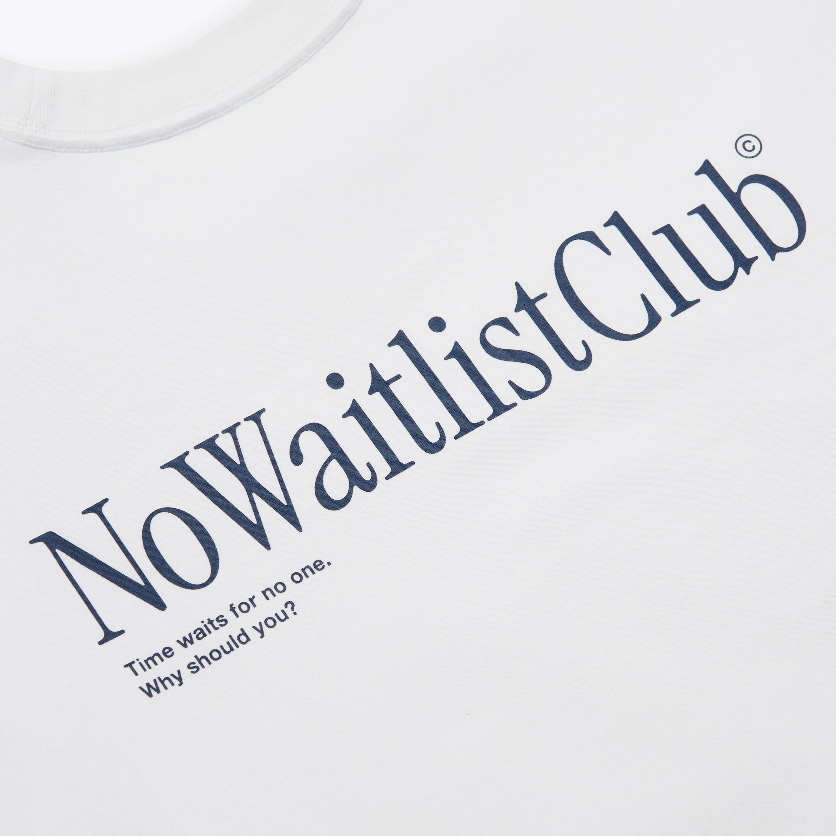 "No Waitlist Club" LS Tee With Sewn-In Watch Cloth Product Image 6