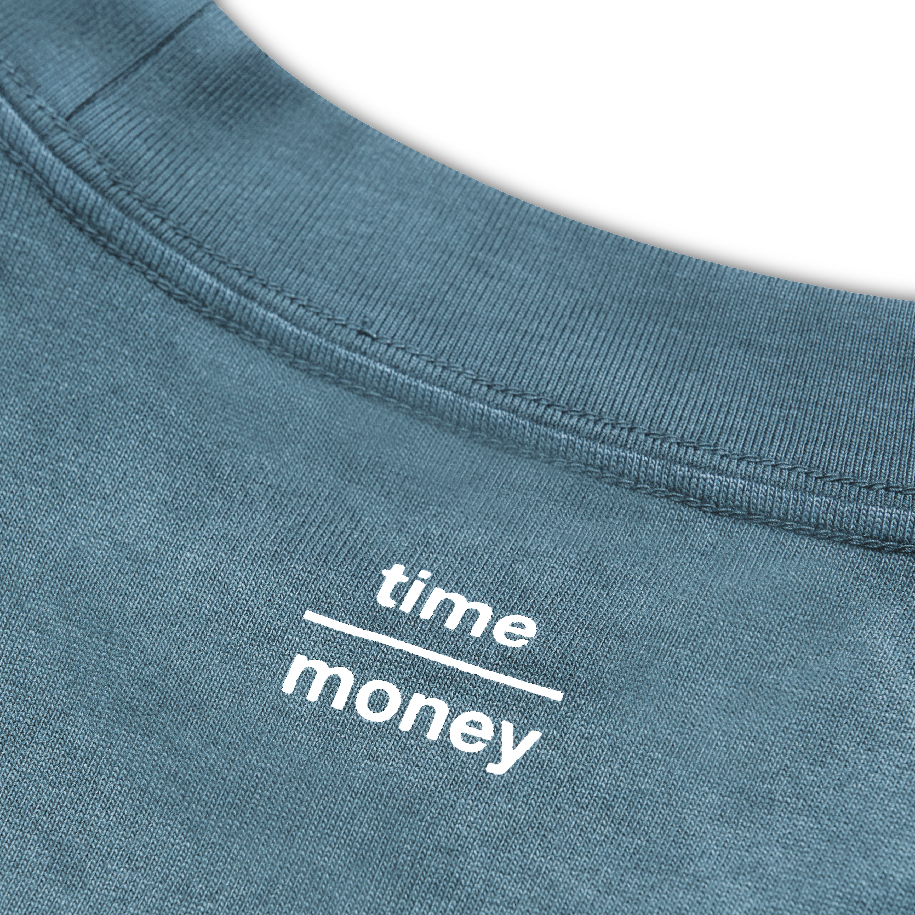 "Time Over Money" Tee With Sewn-In Watch Cloth Product Image 7