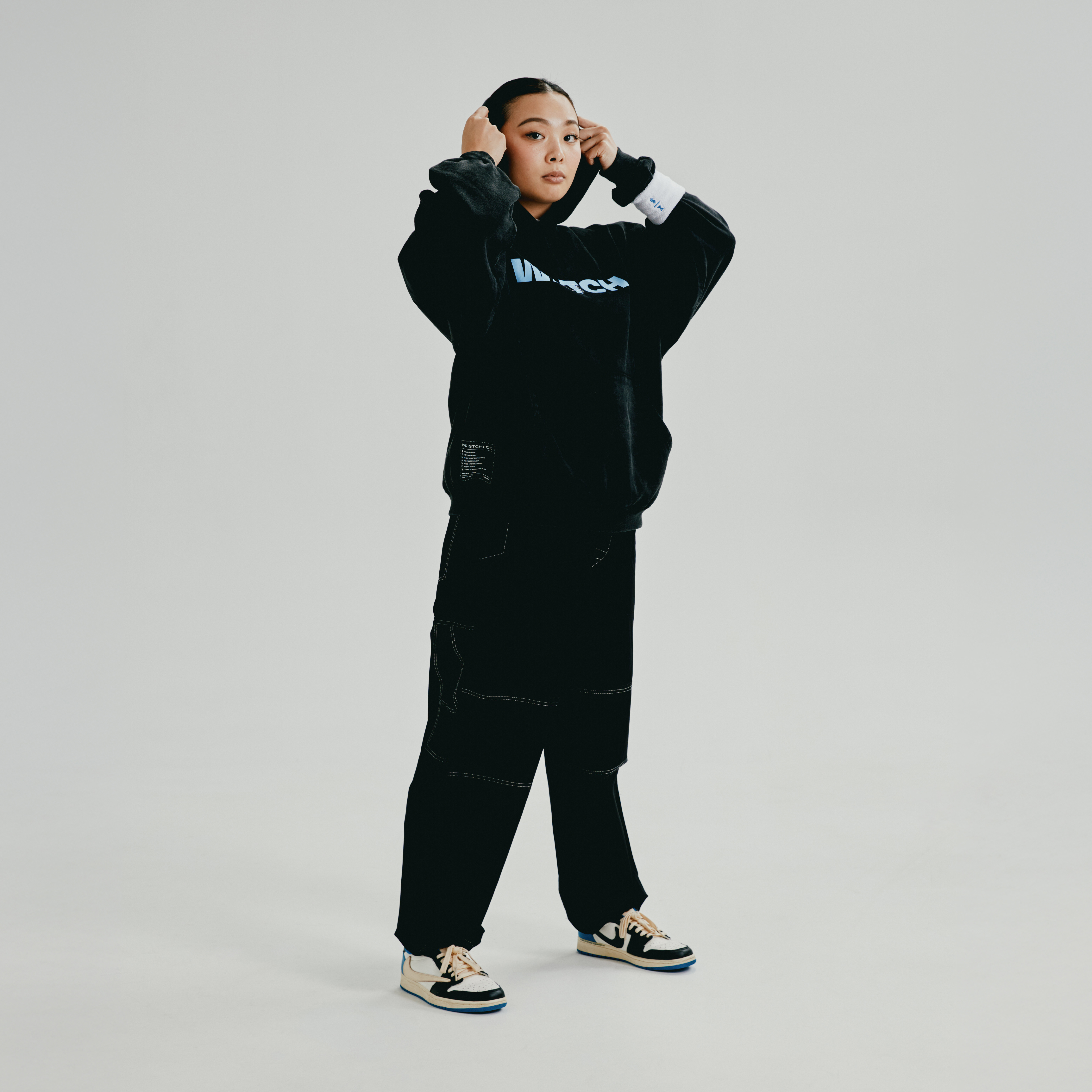 "Watch Me, Watch Out" Hoodie With Sewn-In Watch Cloth Product Image 3