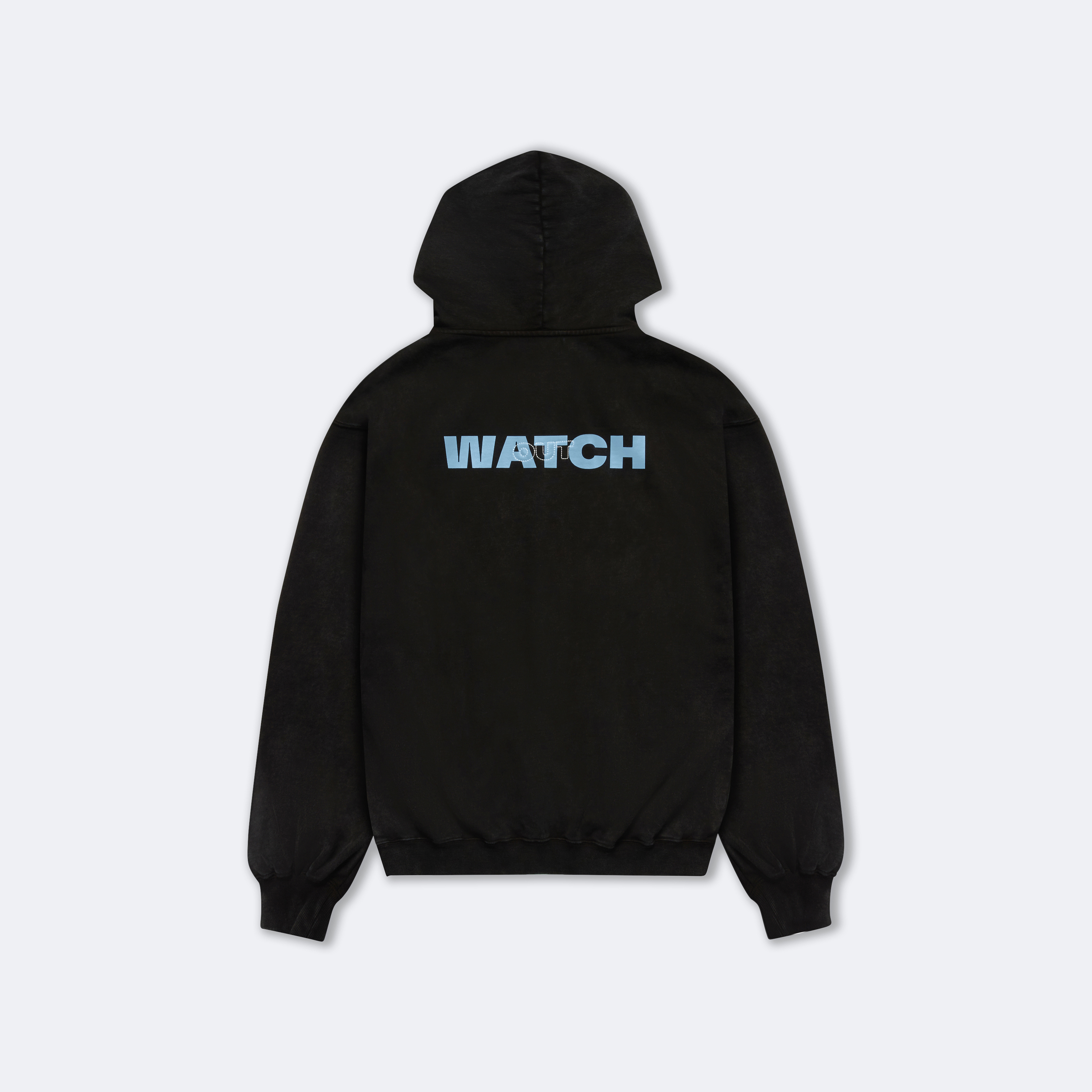 "Watch Me, Watch Out" Hoodie With Sewn-In Watch Cloth Product Image 6