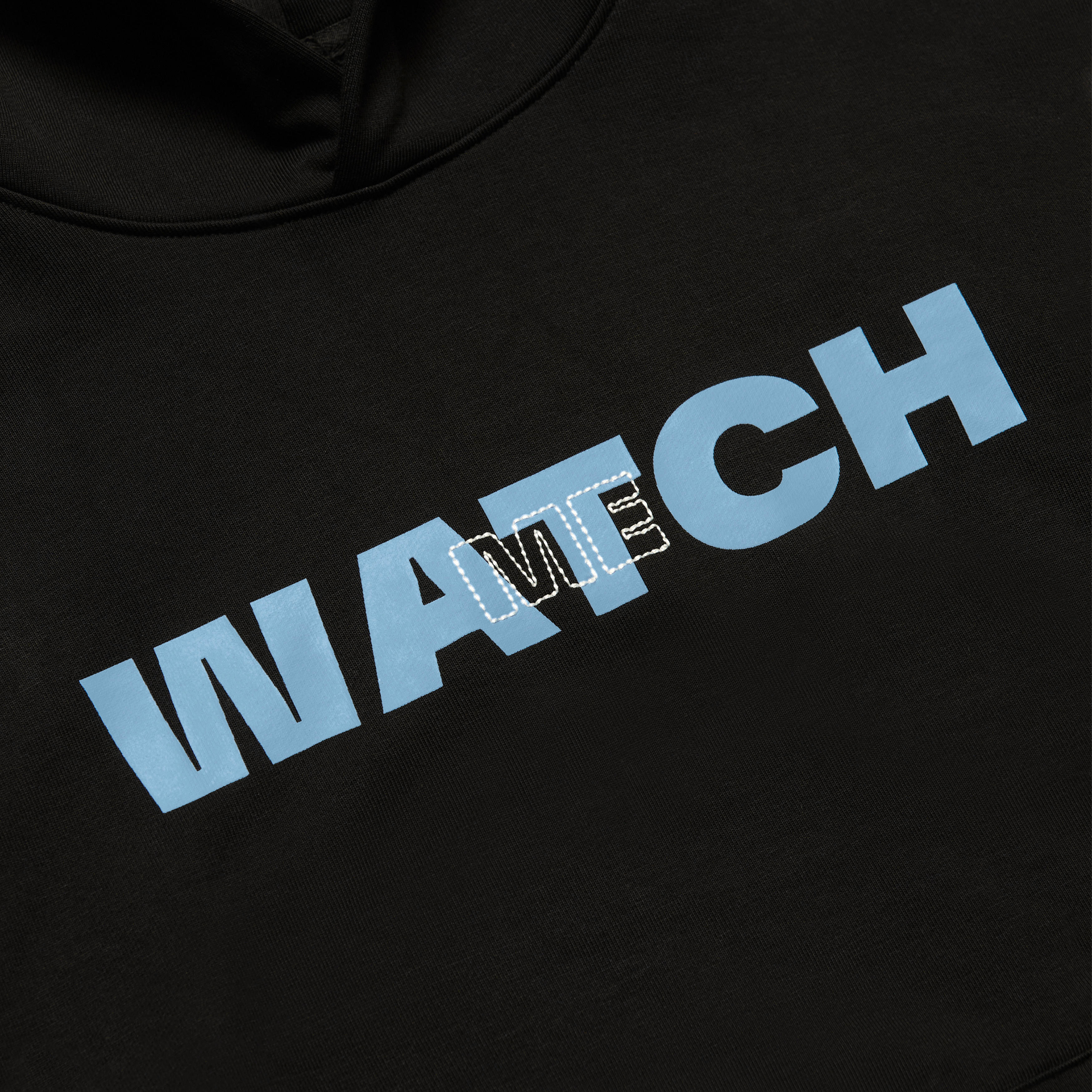 "Watch Me, Watch Out" Hoodie With Sewn-In Watch Cloth Product Image 7