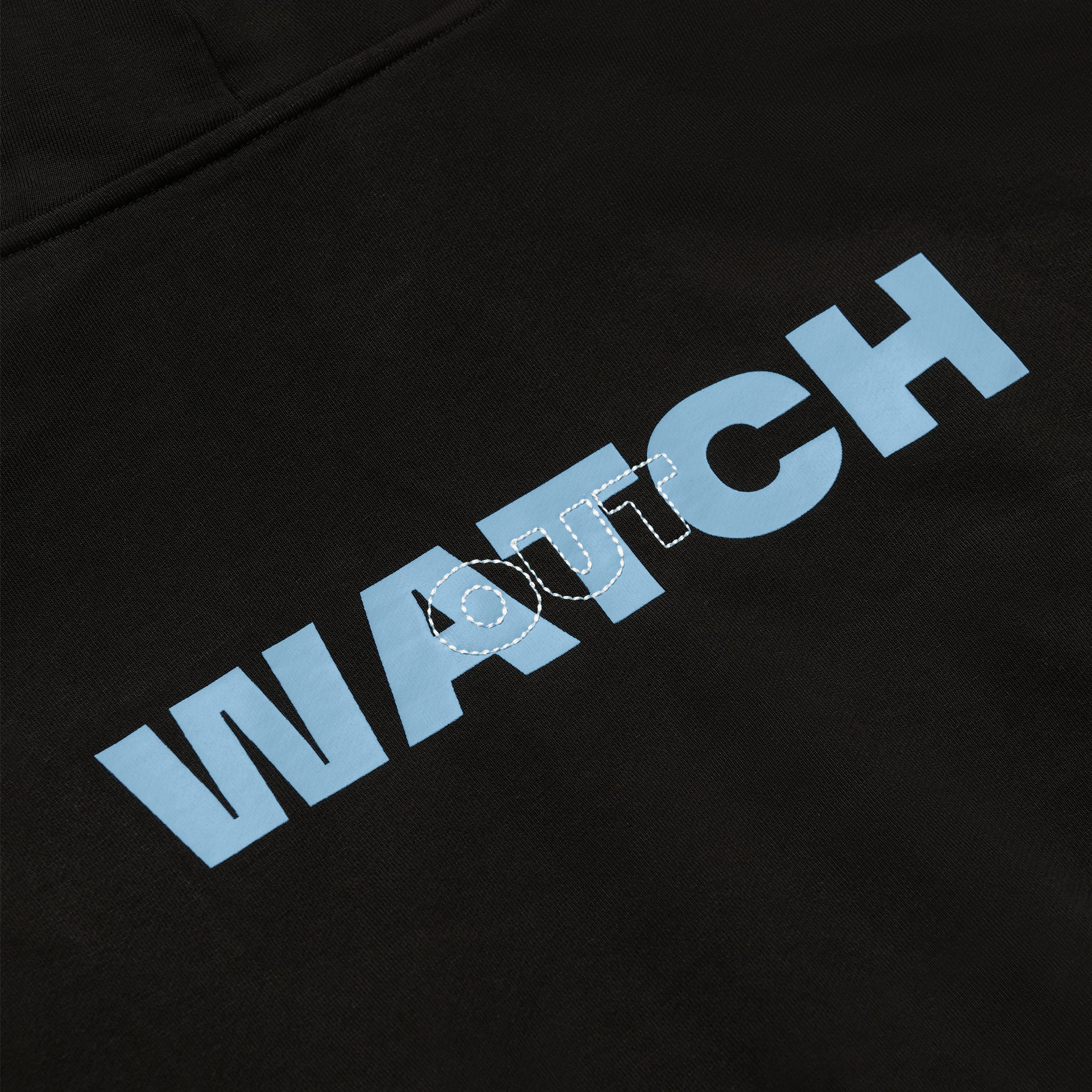 "Watch Me, Watch Out" Hoodie With Sewn-In Watch Cloth Product Image 8