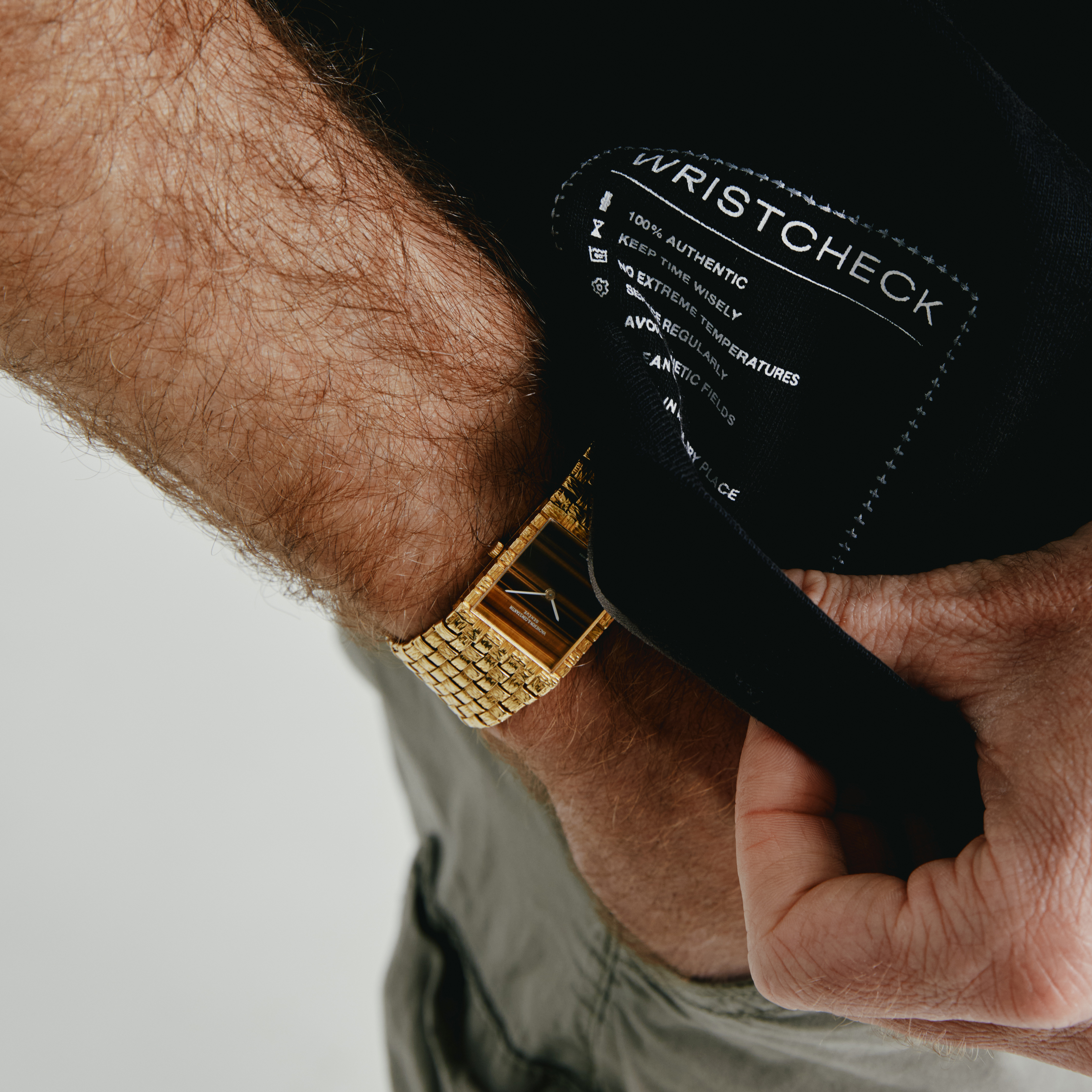 "The Definition" Tee With Sewn-In Watch Cloth Product Image 2