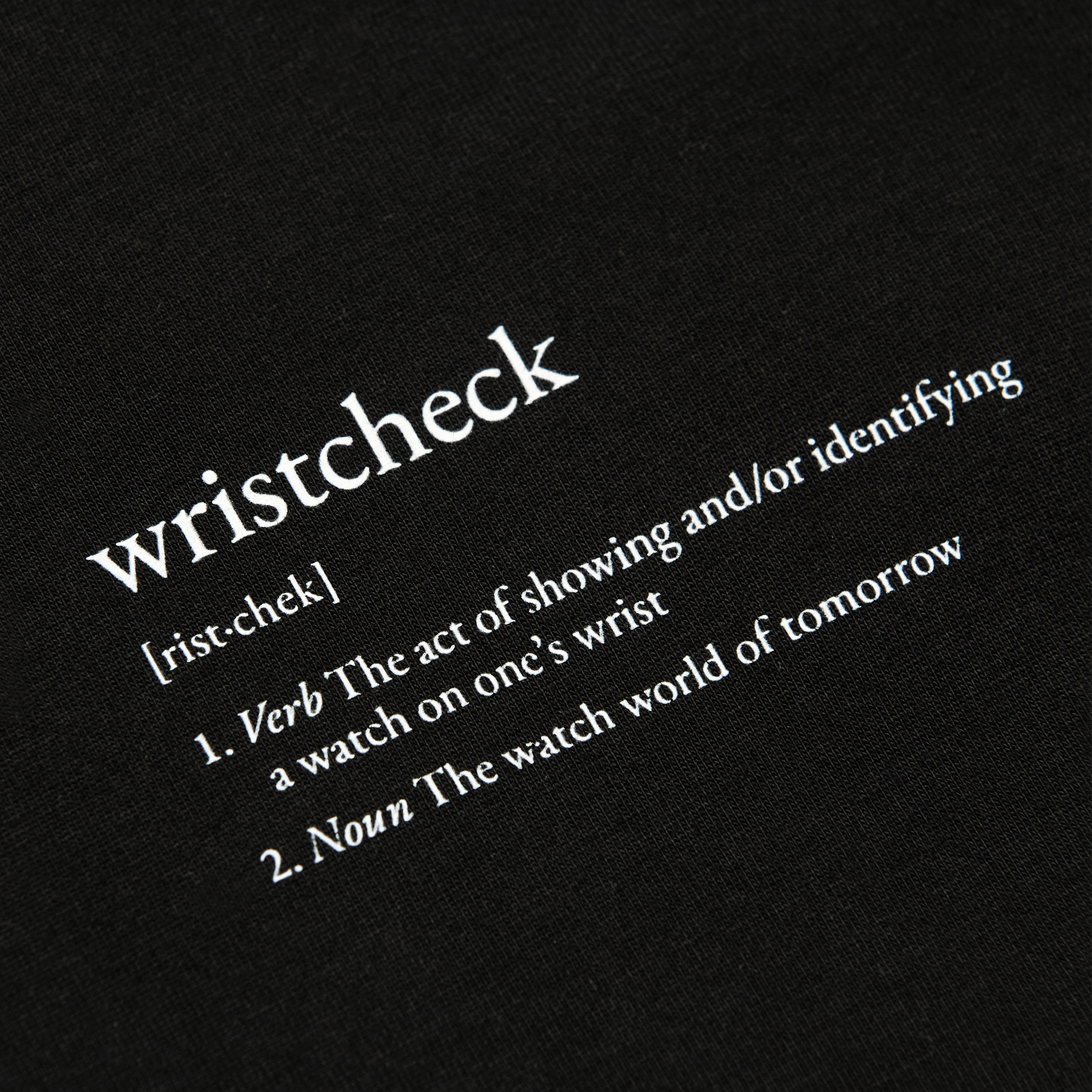 "The Definition" Tee With Sewn-In Watch Cloth Product Image 5