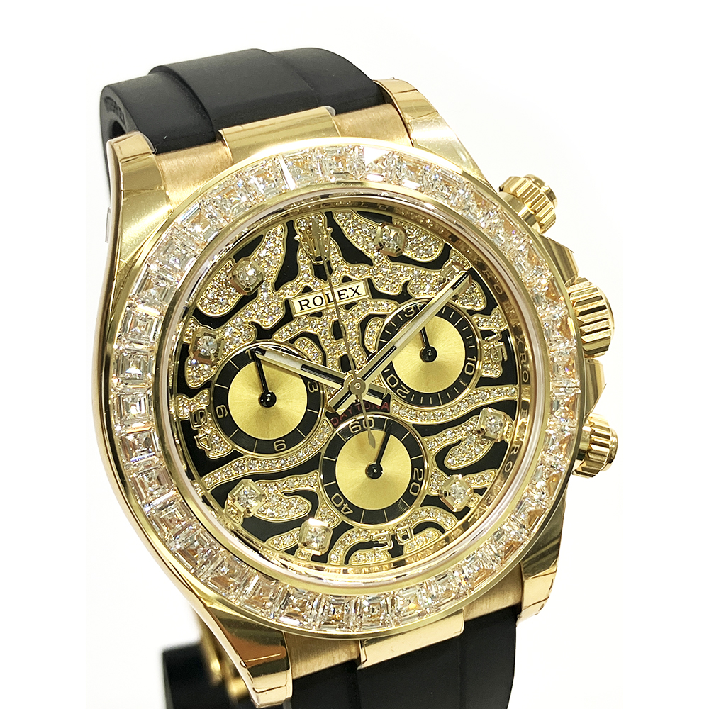 Daytona Yellow Gold Diamond Oysterflex "Eye of the Tiger" 40mm Product Image 3